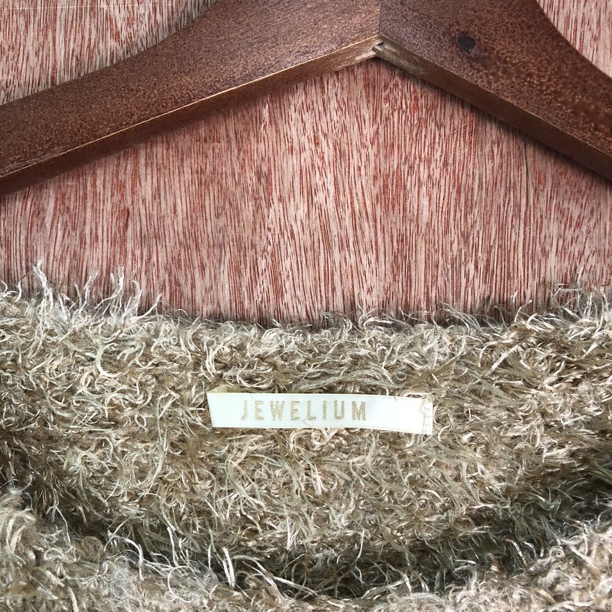 Japanese Brand Jewelium Stripe Shag Shaggy Fur Mohair Knitwear #6507 Size S / US 4 / IT 40 - 7 Thumbnail