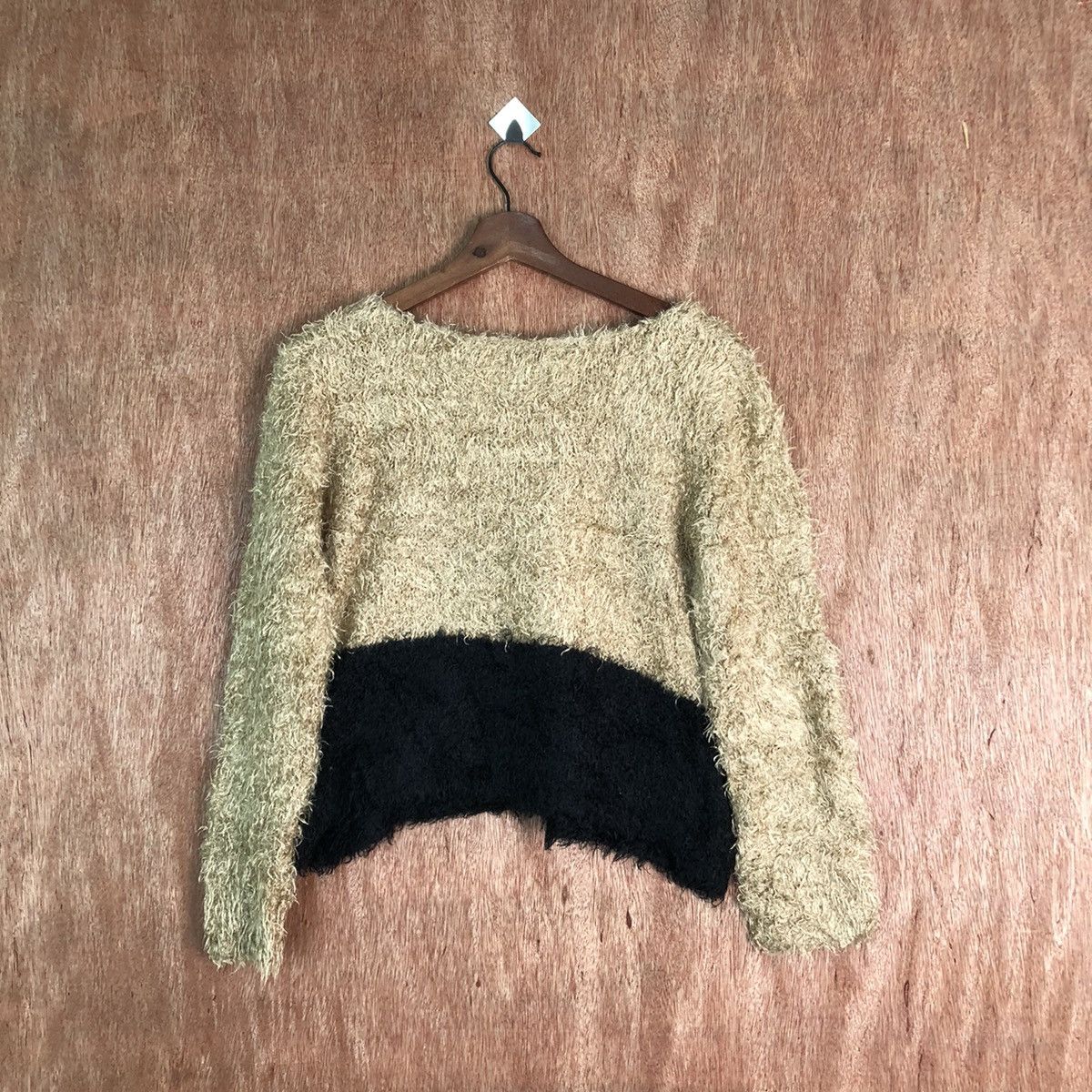 Japanese Brand Jewelium Stripe Shag Shaggy Fur Mohair Knitwear #6507 Size S / US 4 / IT 40 - 9 Thumbnail