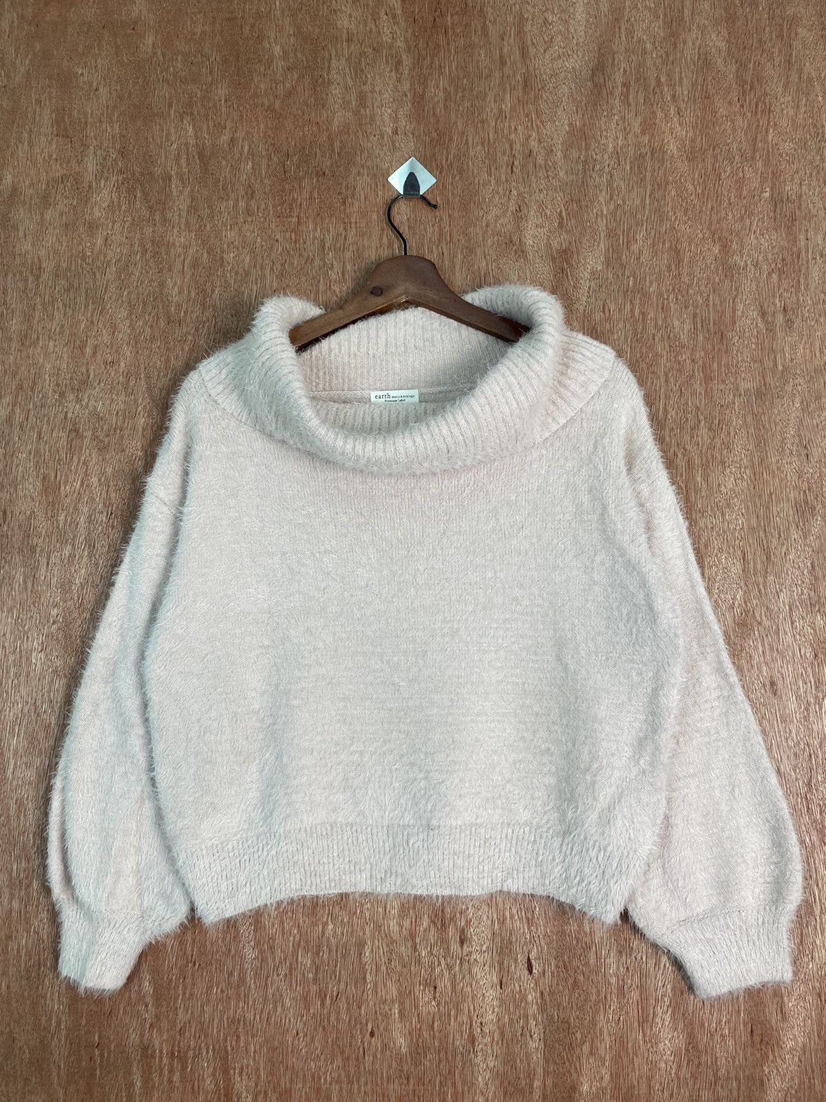 DLS Earth Music & Ecology Shaggy Fur Mohair Knitwear #BB594