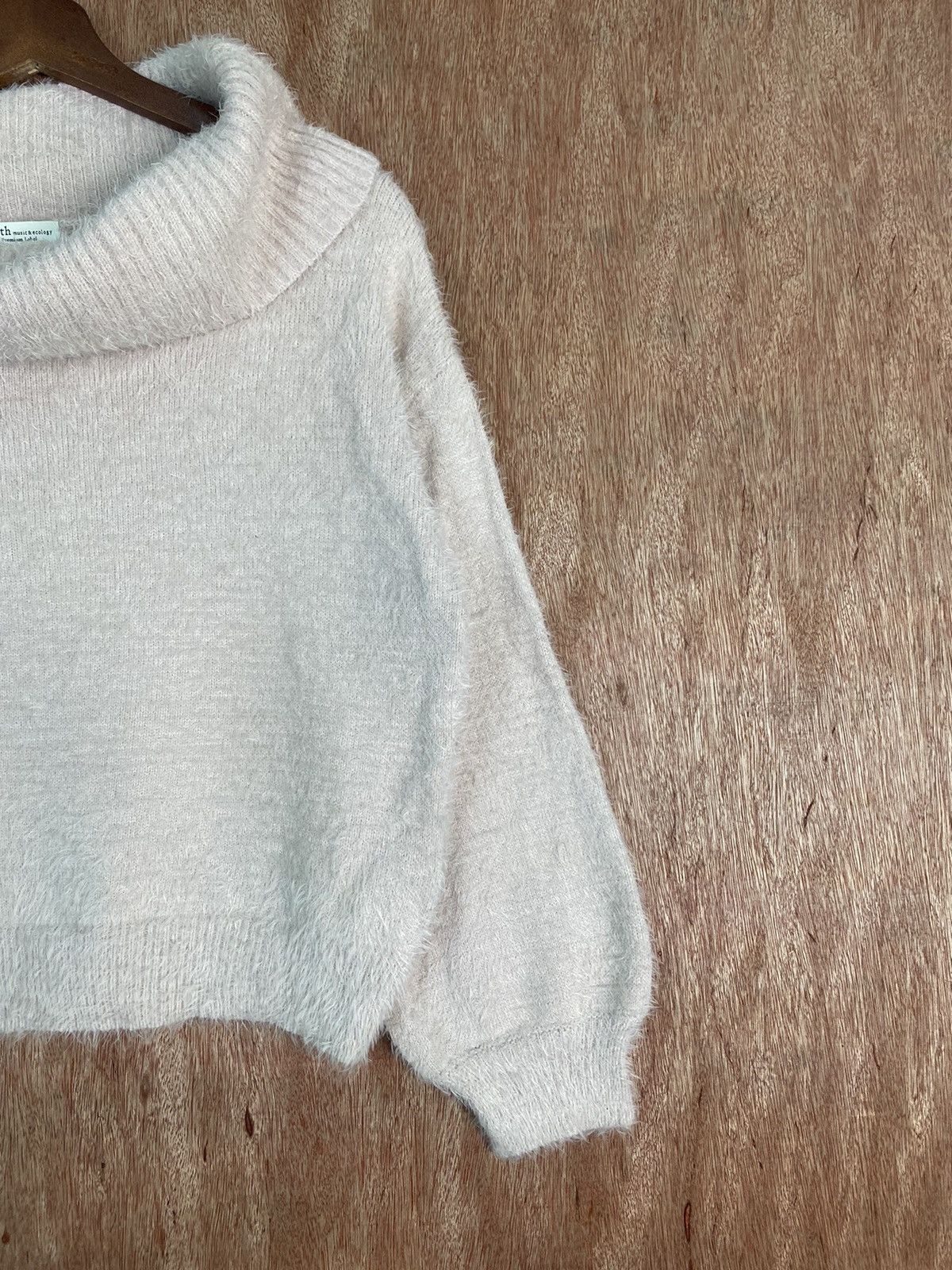 Homespun Knitwear × Japanese Brand DLS Earth Music & Ecology Shaggy Fur Mohair Knitwear #BB594 Size S / US 4 / IT 40 - 3 Thumbnail