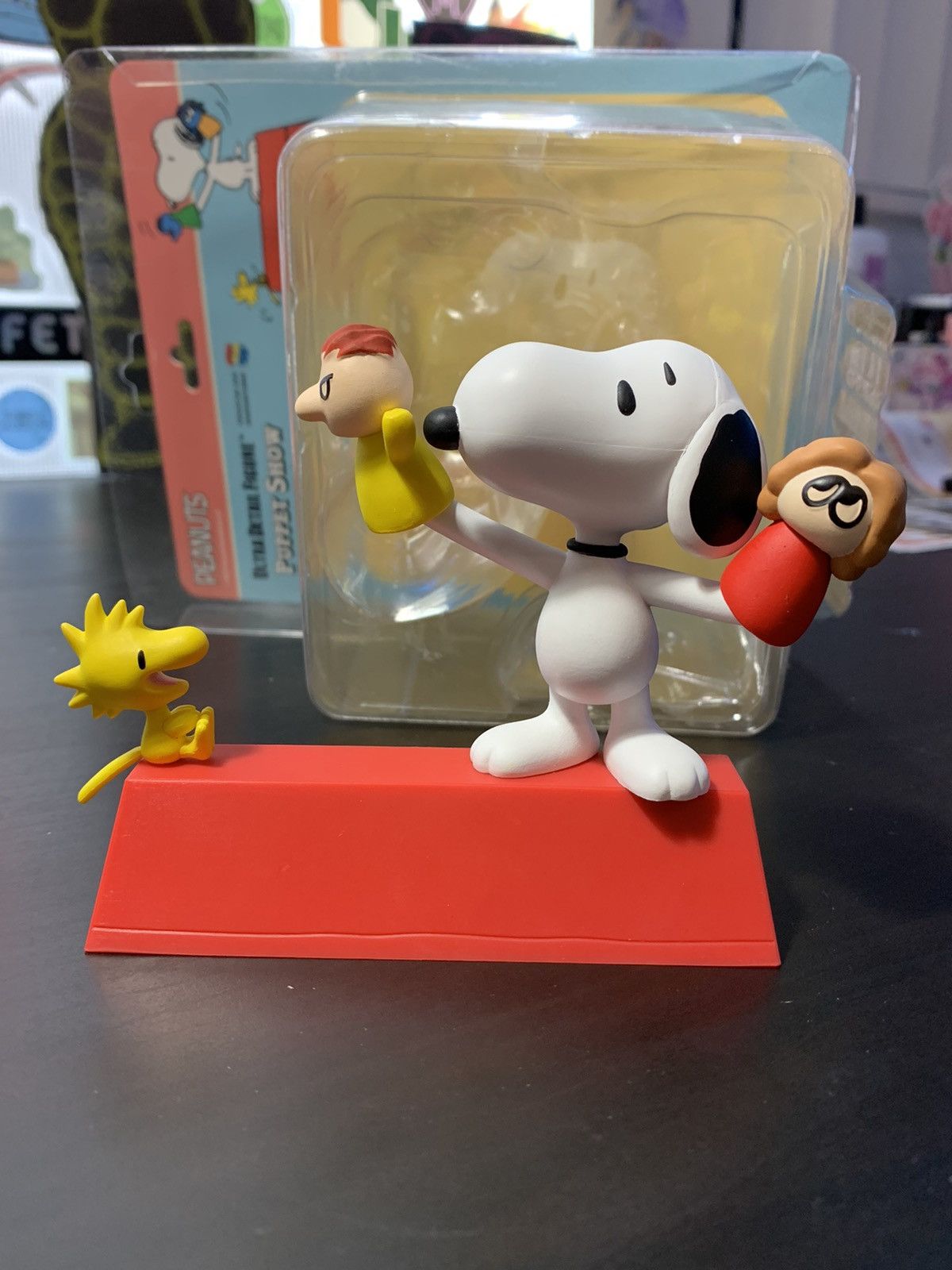 Figurine Snoopy & Woodstock Medicom Toy X A Bathing Ape - édition Rare En Vinyle