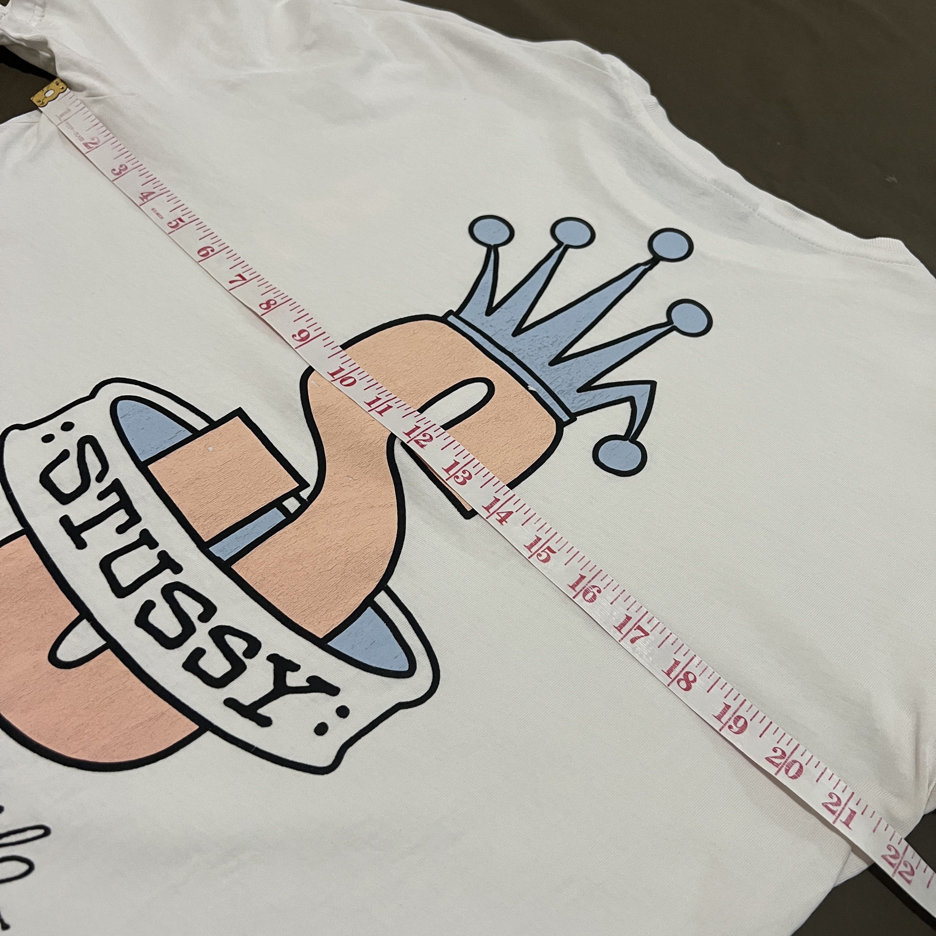 Stussy × Vintage Vintage Stussy crown customade worldwide Tee Shirt Size US M / EU 48-50 / 2 - 7 Thumbnail