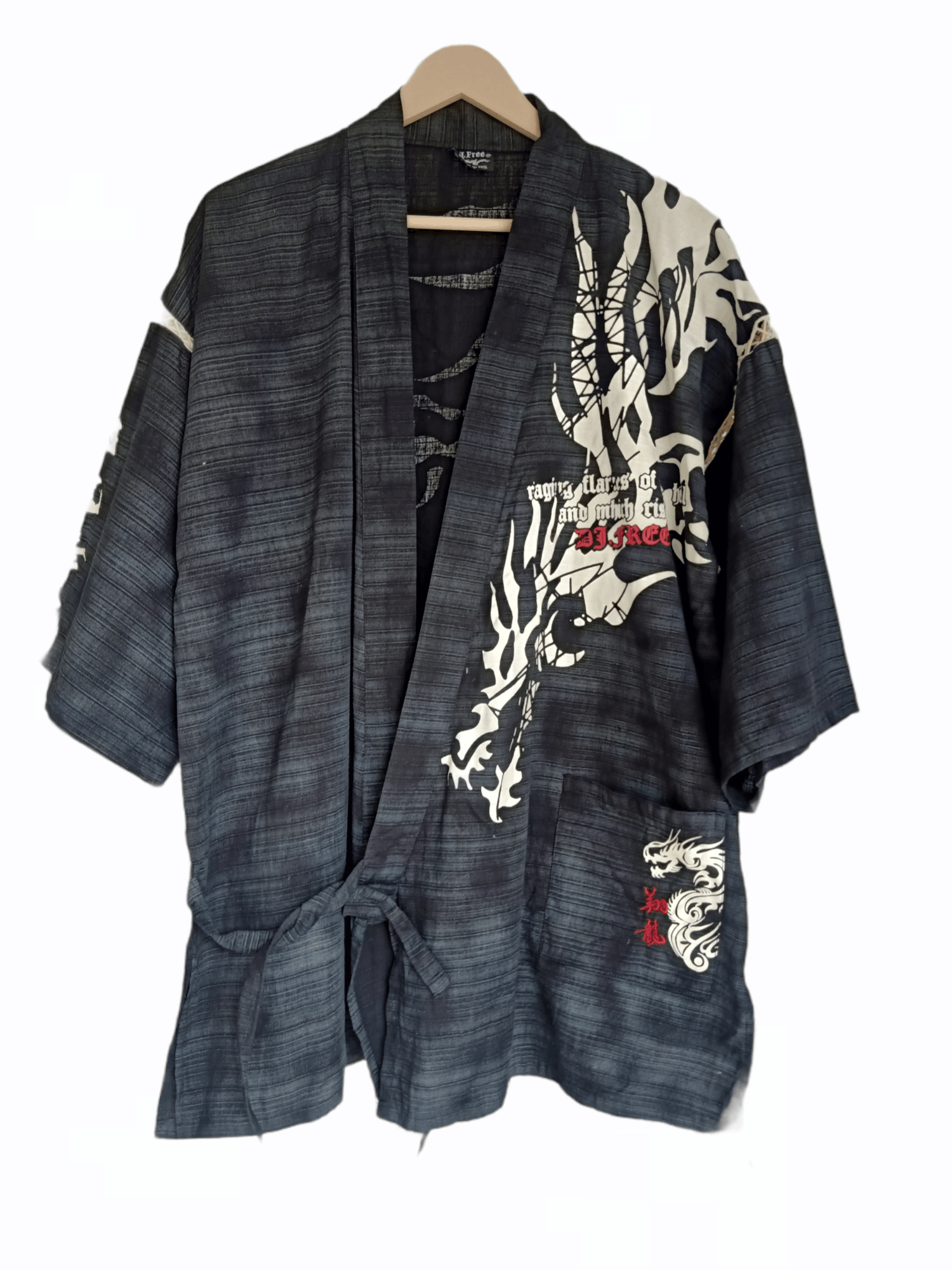 Japanese Brand × Vintage Vintage Kimono Japan Native Dragon Print wrap Size US L / EU 52-54 / 3 - 2 Thumbnail