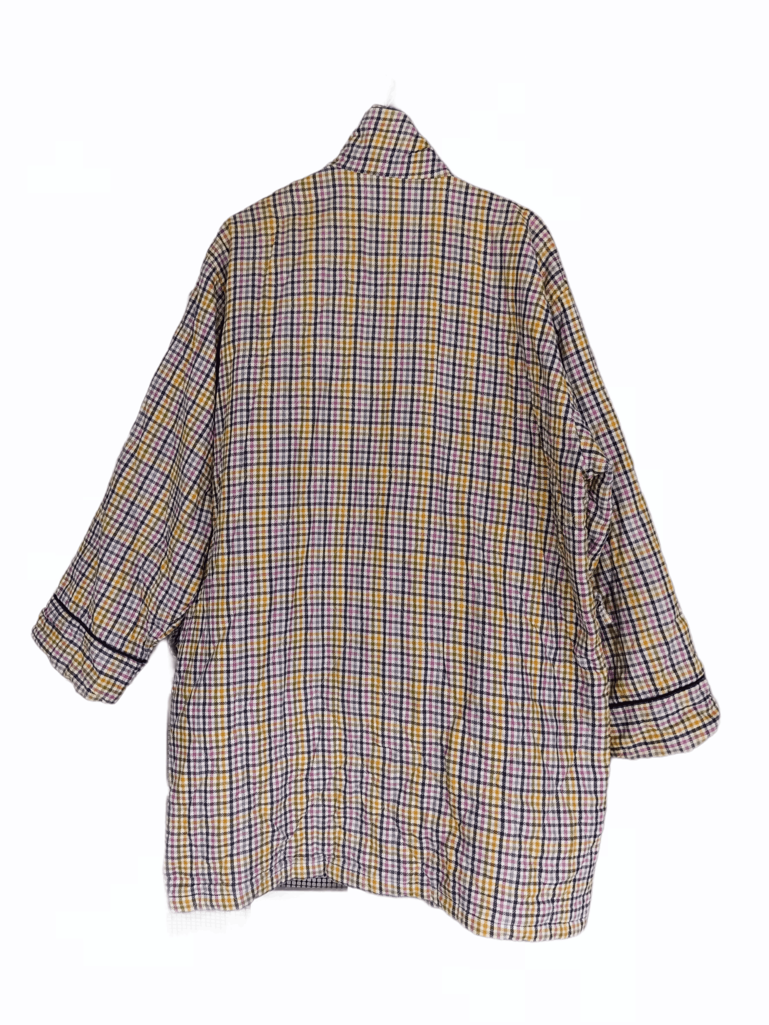 Yves Saint Laurent Vintage YSL Checkered Bathrobe Size US XL / EU 56 / 4 - 6 Thumbnail