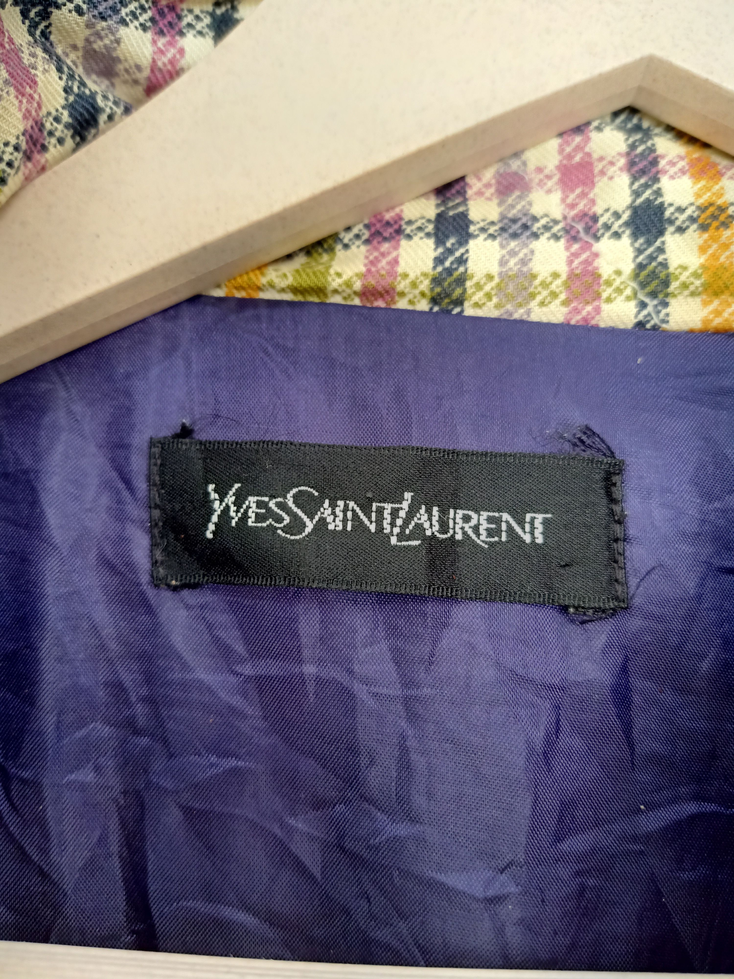 Yves Saint Laurent Vintage YSL Checkered Bathrobe Size US XL / EU 56 / 4 - 7 Thumbnail