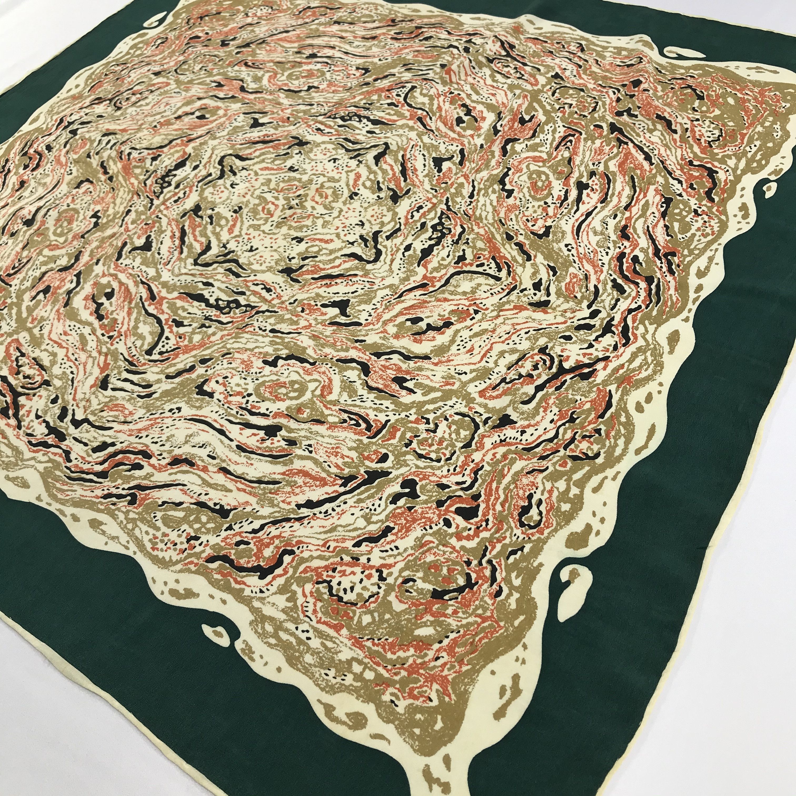 Japanese Brand Luxury Avant Garde Abstract Silk Scarf M106 Size ONE SIZE - 2 Thumbnail