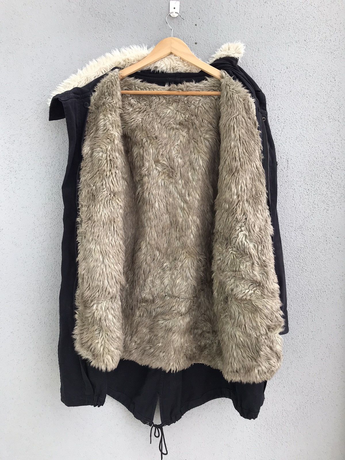 Japanese Brand X-GIRL Combat Parka Military Sun Faded Fur Hoodie Jacket Size US S / EU 44-46 / 1 - 2 Thumbnail