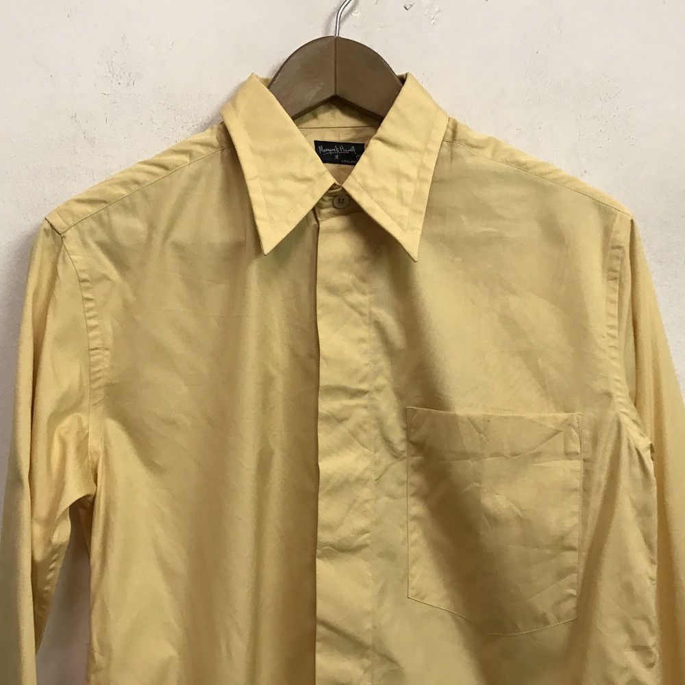 Margaret Howell Margaret Howell Yellow Long Sleeve Hidden Button Shirt Size US S / EU 44-46 / 1 - 2 Thumbnail