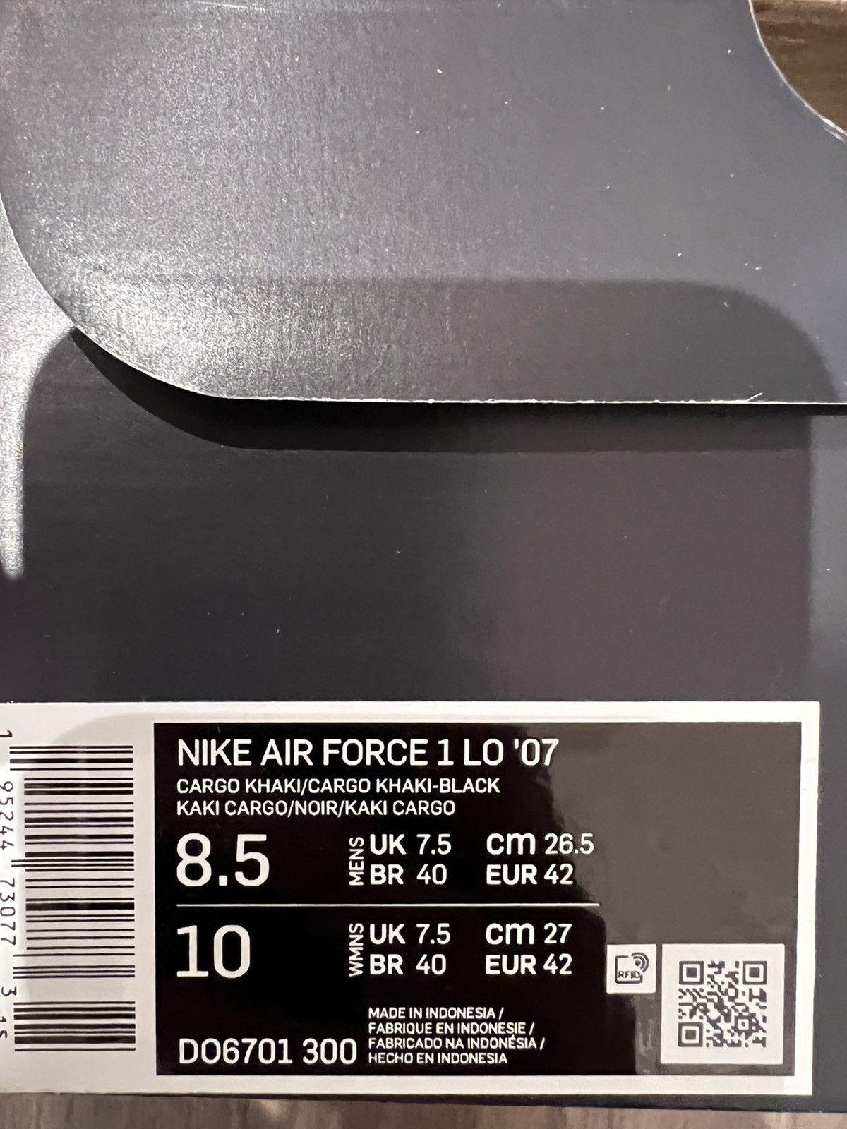 Nike Nike Air Force 1 Low 07 Cordura Cargo Khaki Size US 8.5 / EU 41-42 - 7 Thumbnail