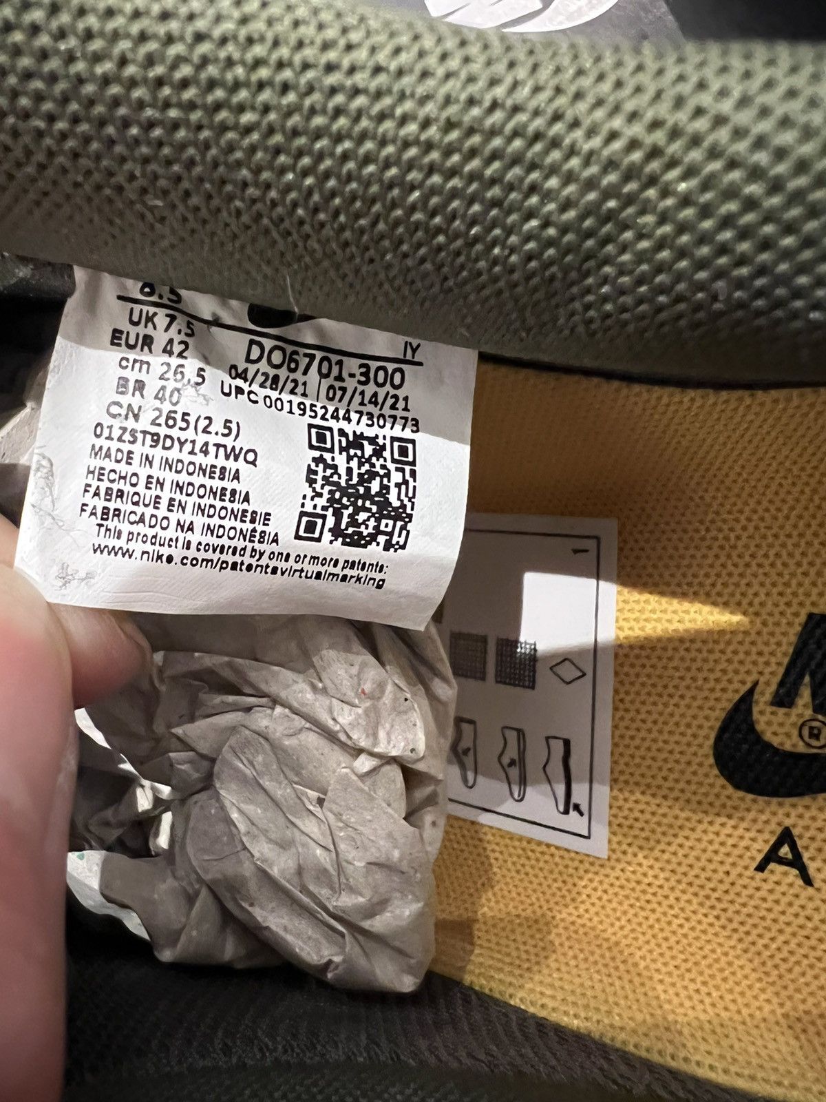 Nike Nike Air Force 1 Low 07 Cordura Cargo Khaki Size US 8.5 / EU 41-42 - 8 Thumbnail