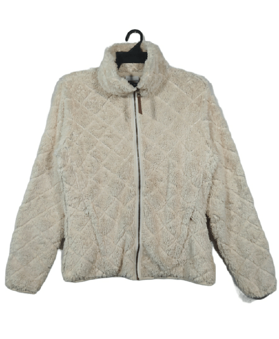 image of Columbia x Outdoor Life Best Offer Colombia Fleece Hair Zipper in White, Women's (Size Medium)