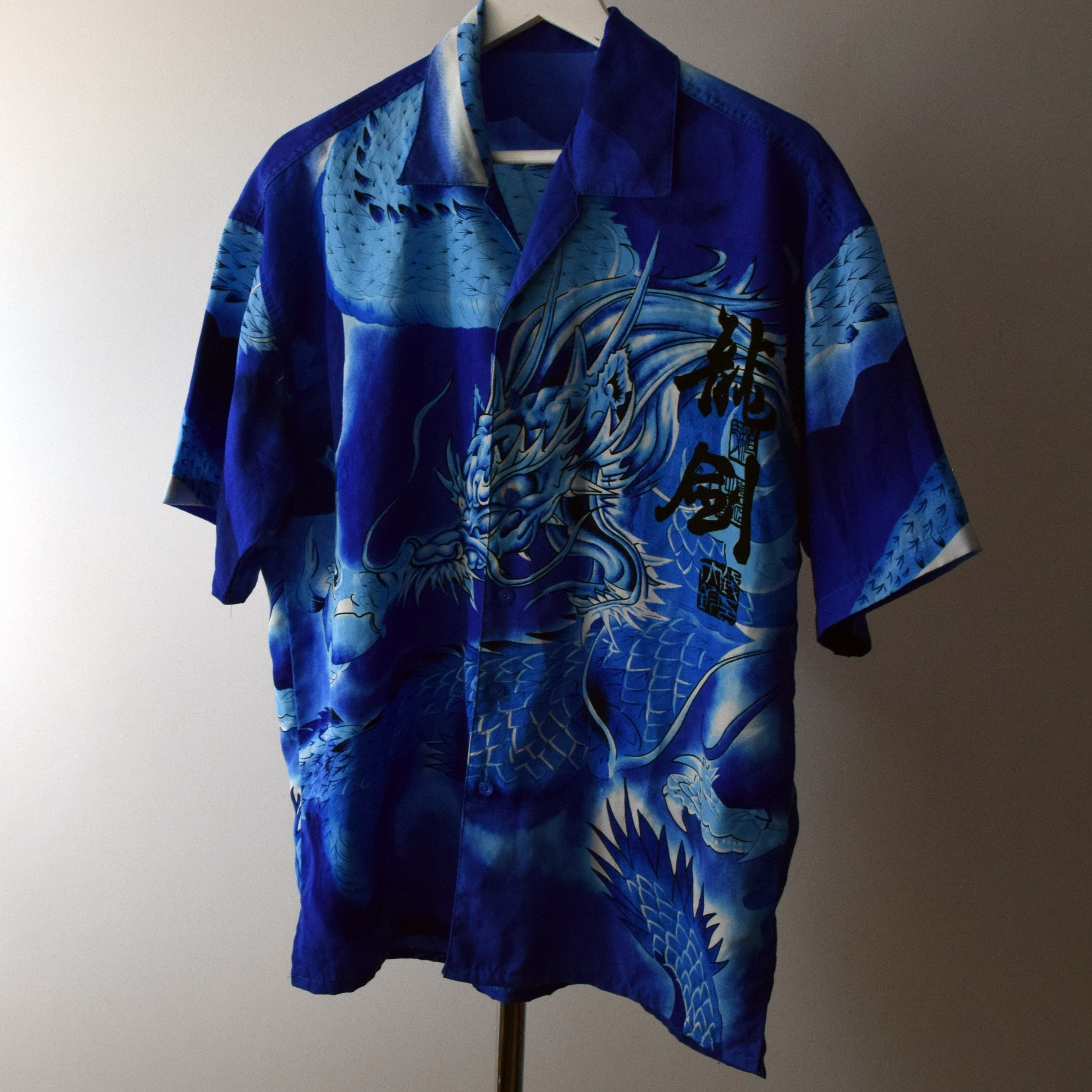 Japanese Brand Japanese Style Dragon Tiger Button Up Short Sleeve Shirt Size US M / EU 48-50 / 2 - 1 Thumbnail