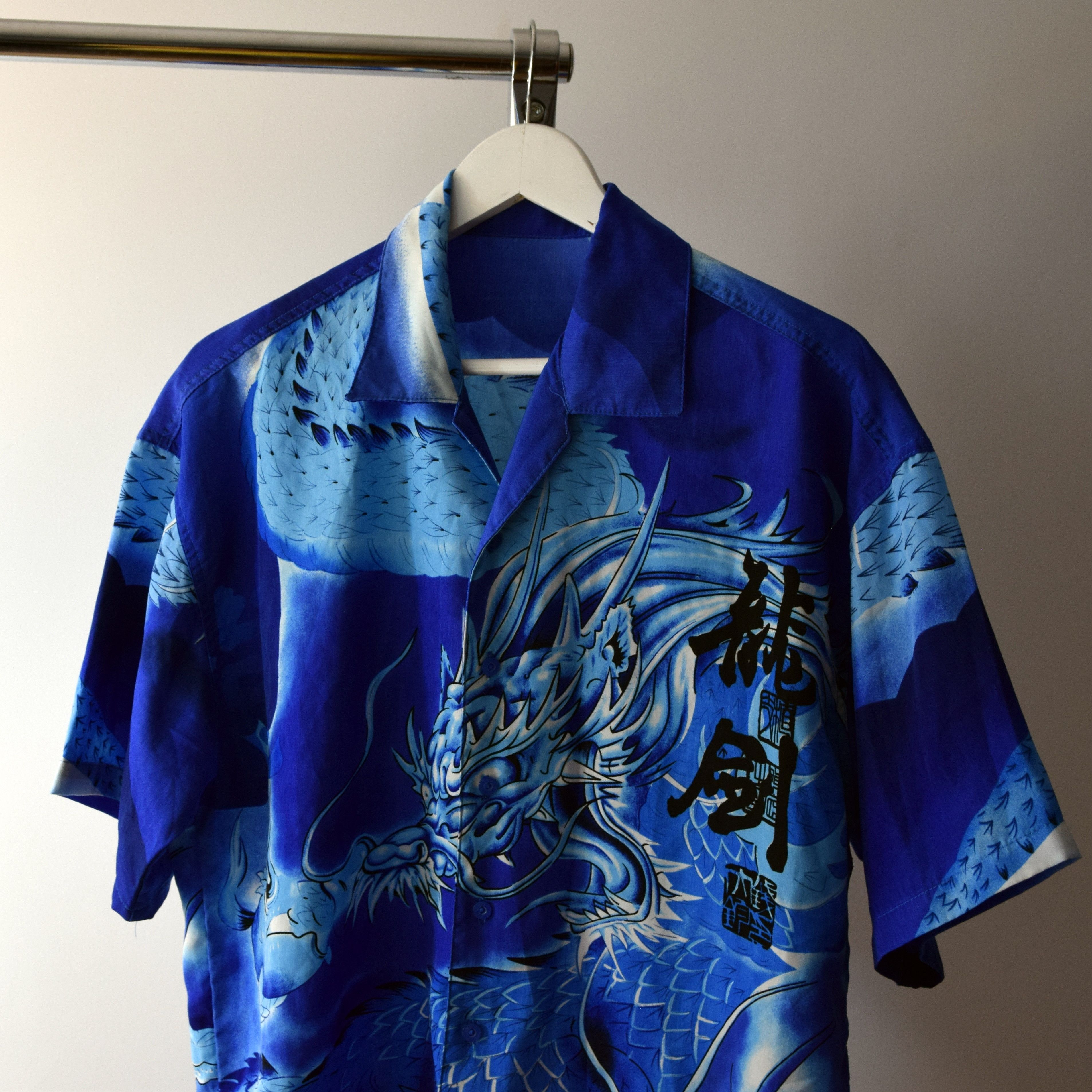 Japanese Brand Japanese Style Dragon Tiger Button Up Short Sleeve Shirt Size US M / EU 48-50 / 2 - 4 Thumbnail