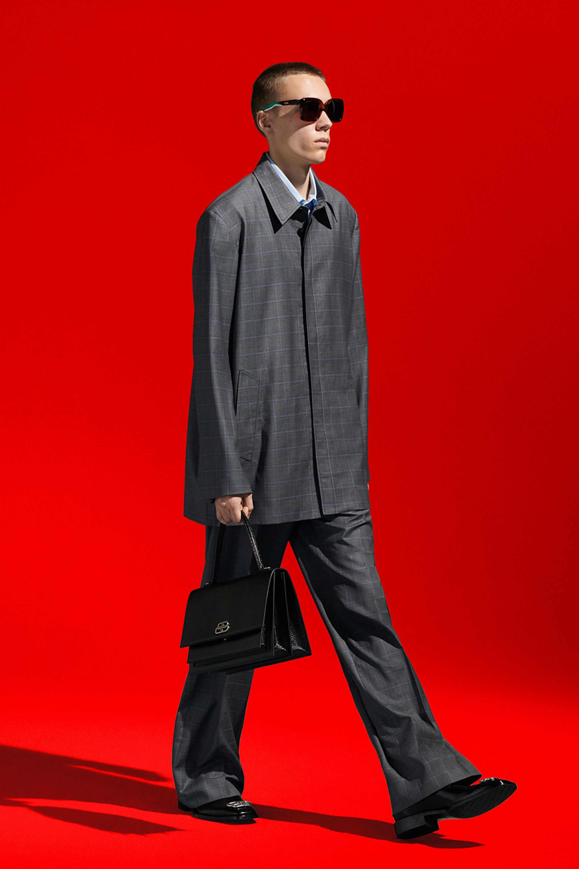 Balenciaga Check Tailored Jacket Size US M / EU 48-50 / 2 - 9 Thumbnail