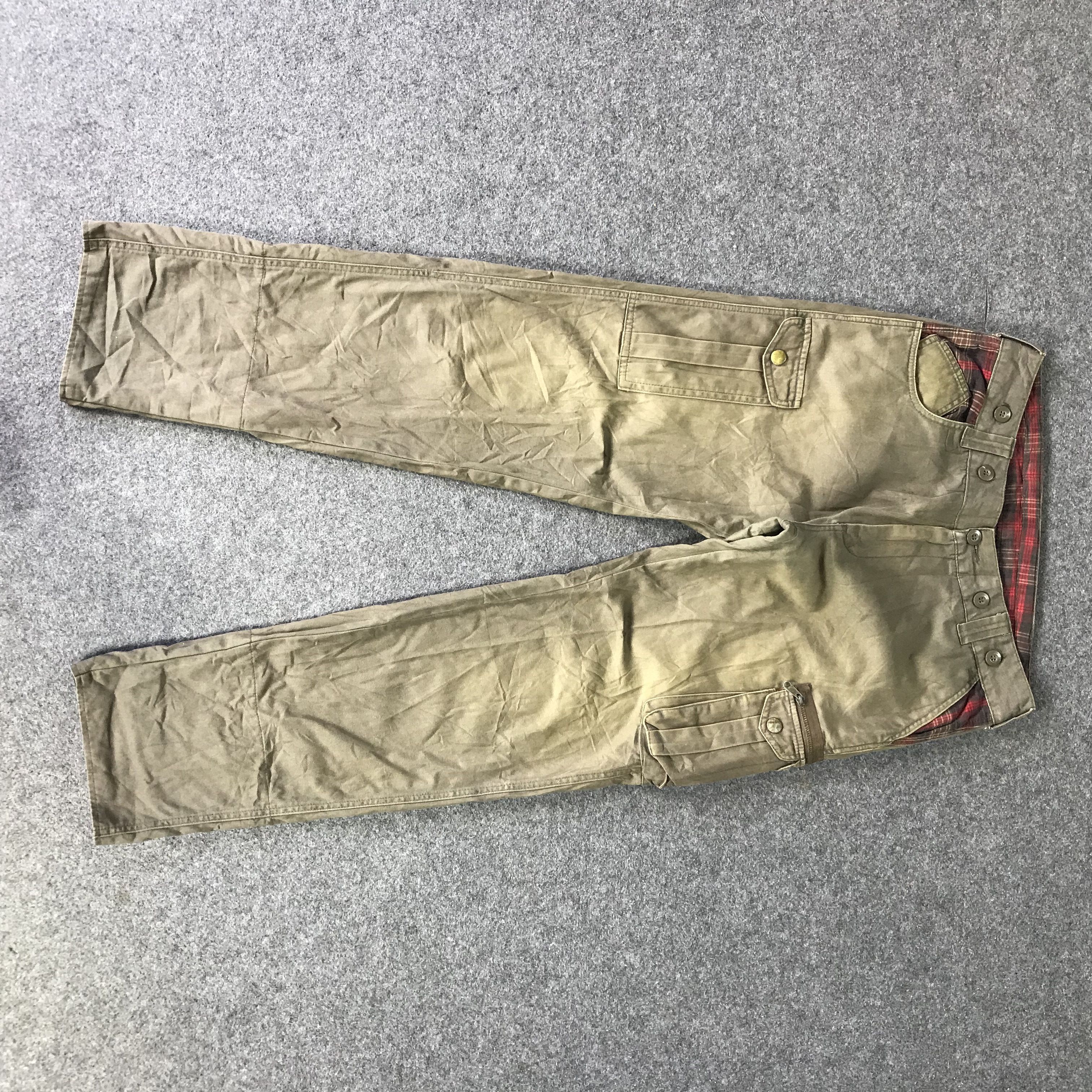 image of 20471120 x Beauty Beast Vintage Army Parachute Style Cargopants in Army Green (Size 34)