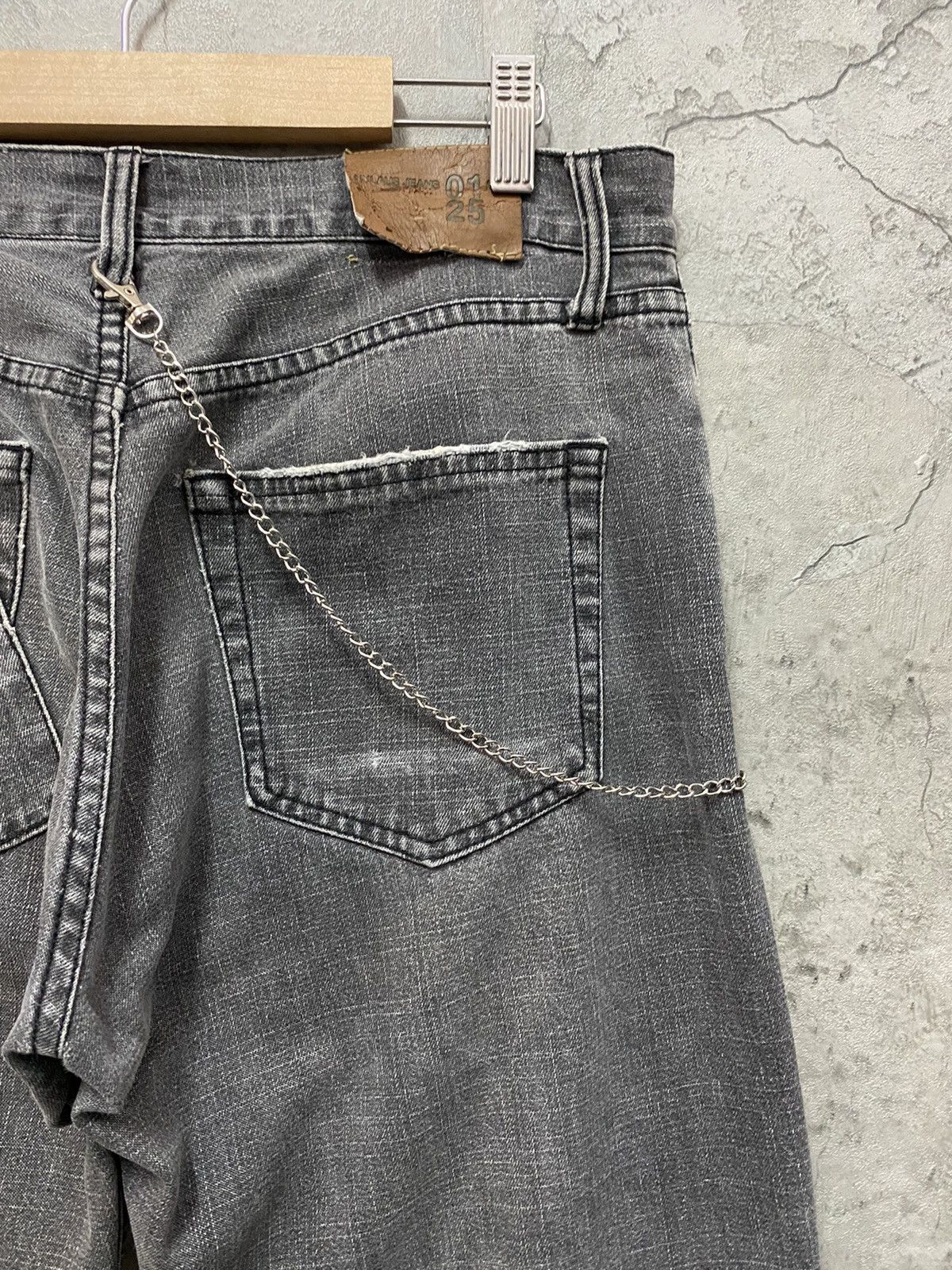 Designer × Japanese Brand Vintage Nylaus 0125 Japan Reconstructed Patchwork Denim Size US 32 / EU 48 - 14 Thumbnail