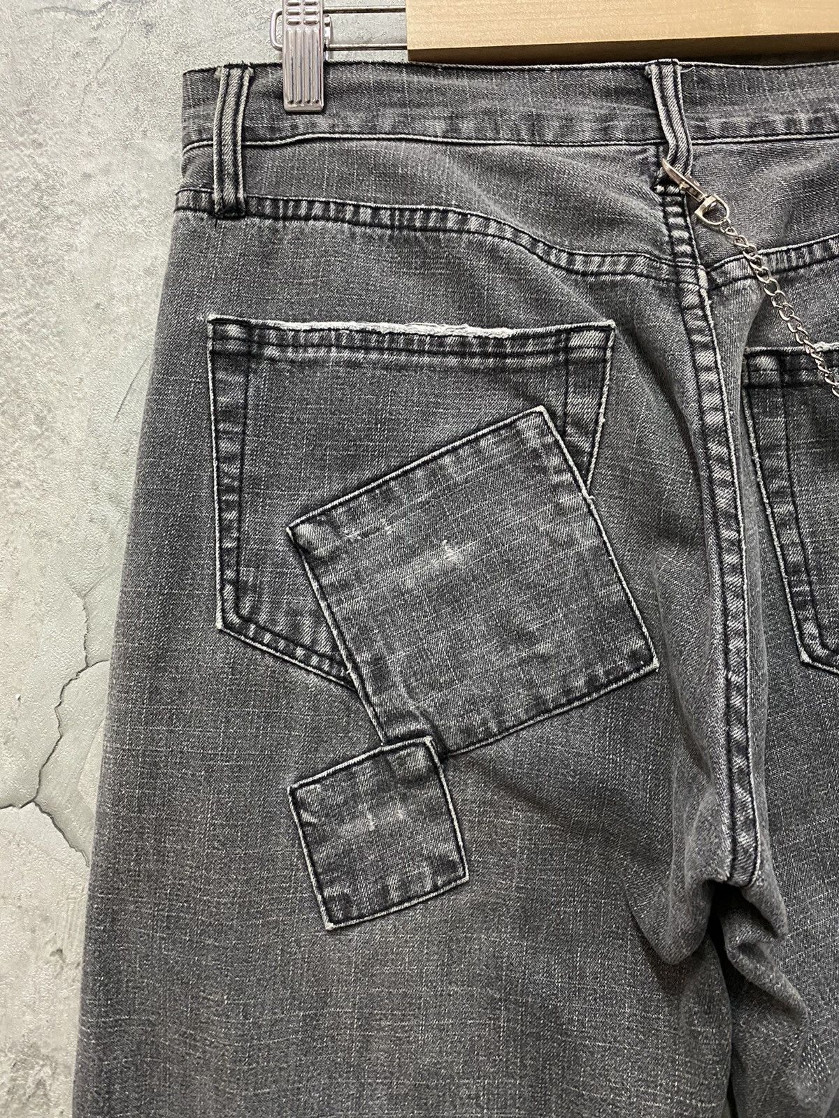 Designer × Japanese Brand Vintage Nylaus 0125 Japan Reconstructed Patchwork Denim Size US 32 / EU 48 - 13 Thumbnail
