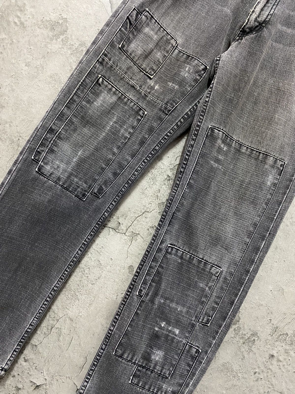 Designer × Japanese Brand Vintage Nylaus 0125 Japan Reconstructed Patchwork Denim Size US 32 / EU 48 - 8 Thumbnail