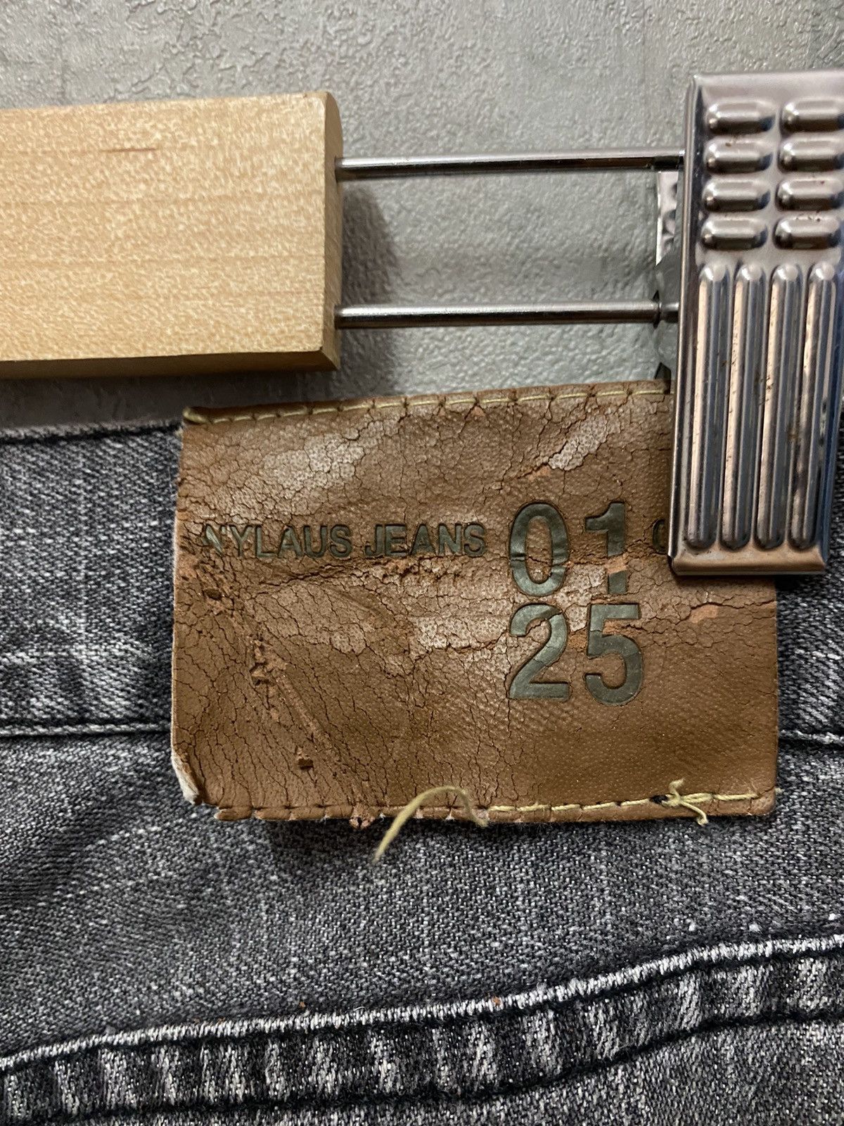 Designer × Japanese Brand Vintage Nylaus 0125 Japan Reconstructed Patchwork Denim Size US 32 / EU 48 - 16 Thumbnail