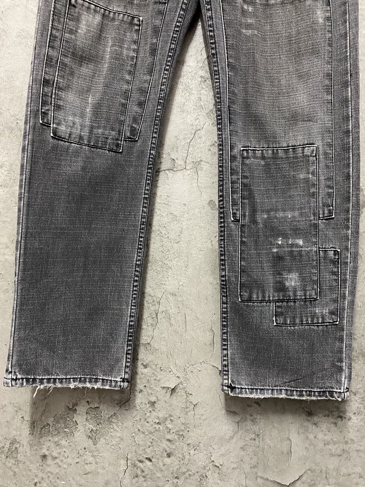 Designer × Japanese Brand Vintage Nylaus 0125 Japan Reconstructed Patchwork Denim Size US 32 / EU 48 - 9 Thumbnail