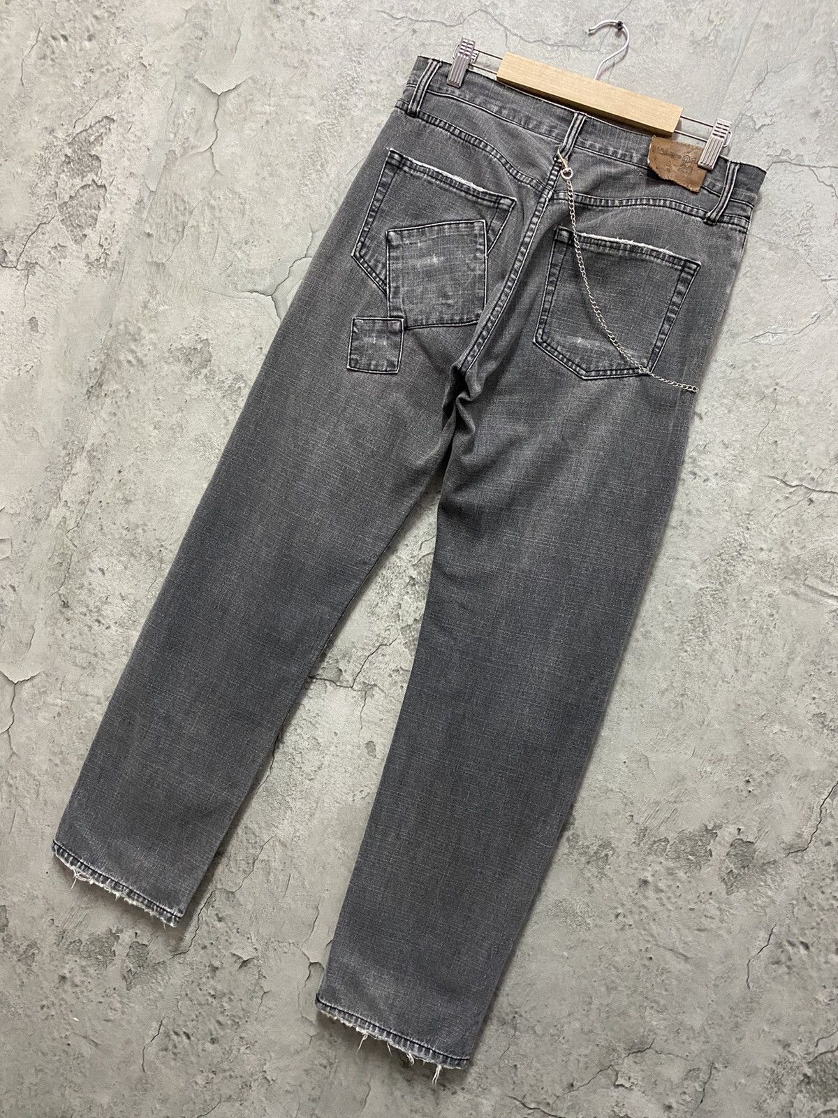 Designer × Japanese Brand Vintage Nylaus 0125 Japan Reconstructed Patchwork Denim Size US 32 / EU 48 - 11 Thumbnail
