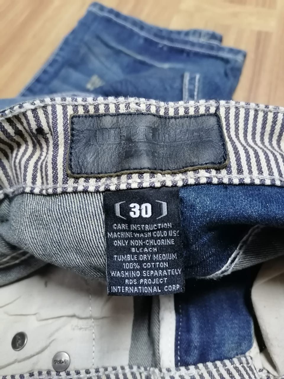 Other Road Dawgs Patchwork Distressed Denim Jeans Size US 30 / EU 46 - 4 Thumbnail