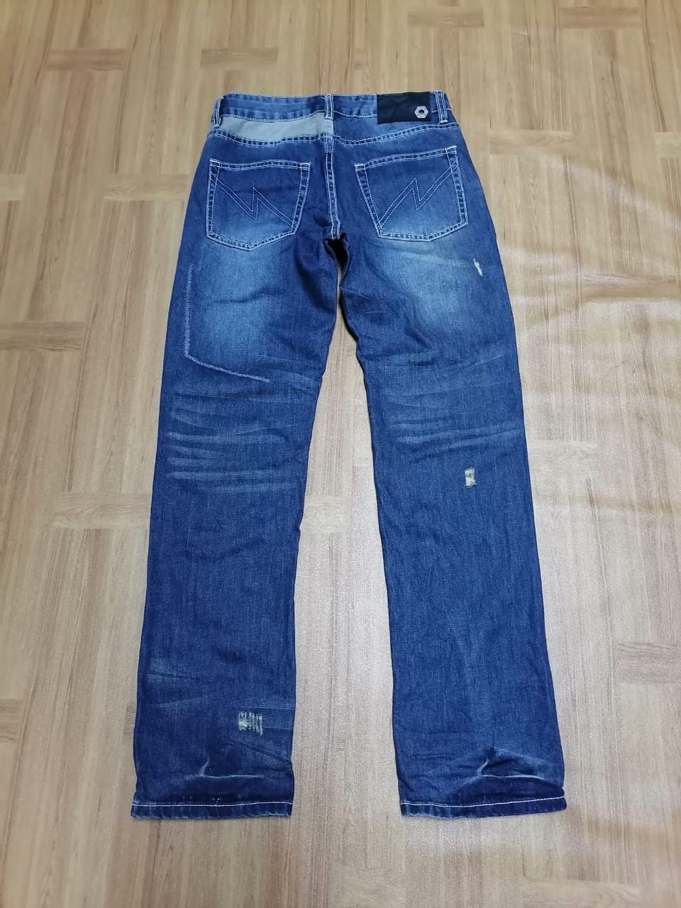 Other Road Dawgs Patchwork Distressed Denim Jeans Size US 30 / EU 46 - 2 Thumbnail