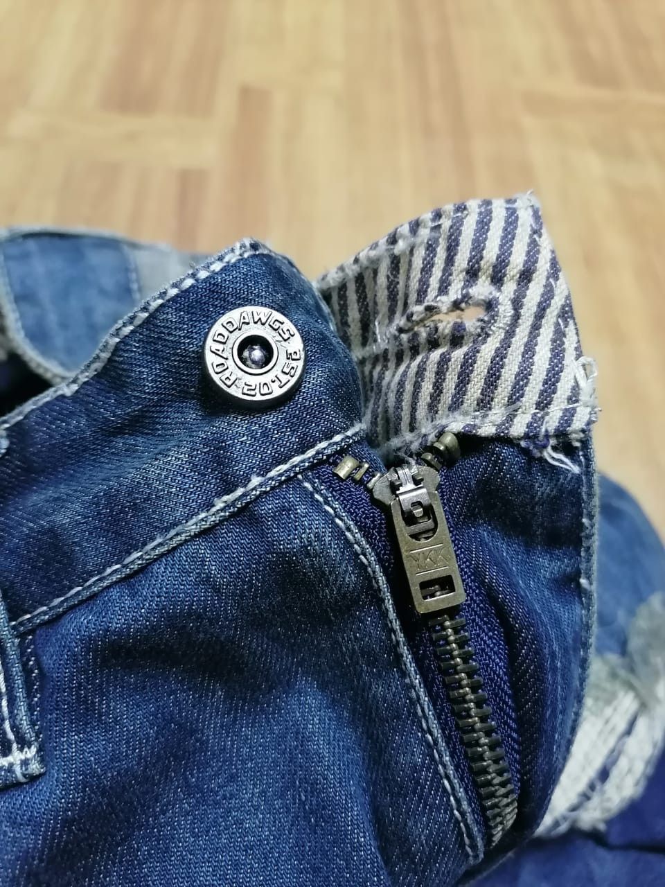 Other Road Dawgs Patchwork Distressed Denim Jeans Size US 30 / EU 46 - 3 Thumbnail