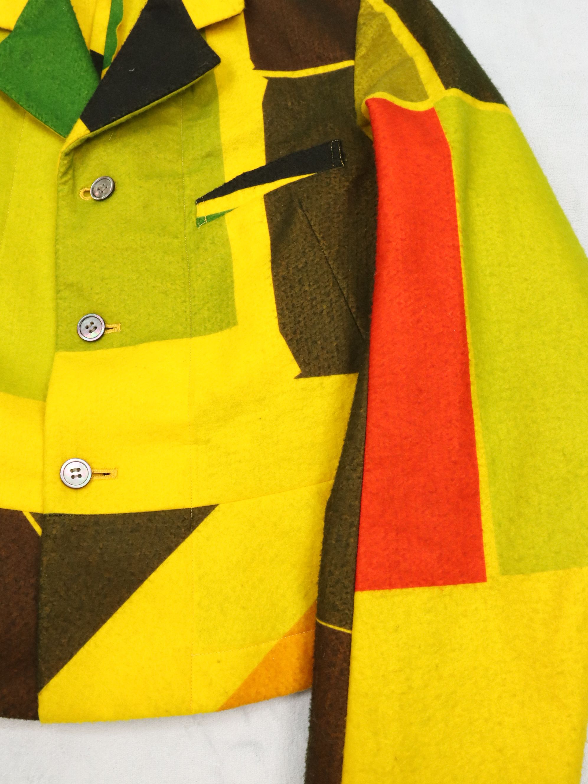 Comme des Garcons AD1995 CDG Kaleidoscope Collection Colour Block Jacket Size M / US 6-8 / IT 42-44 - 8 Thumbnail