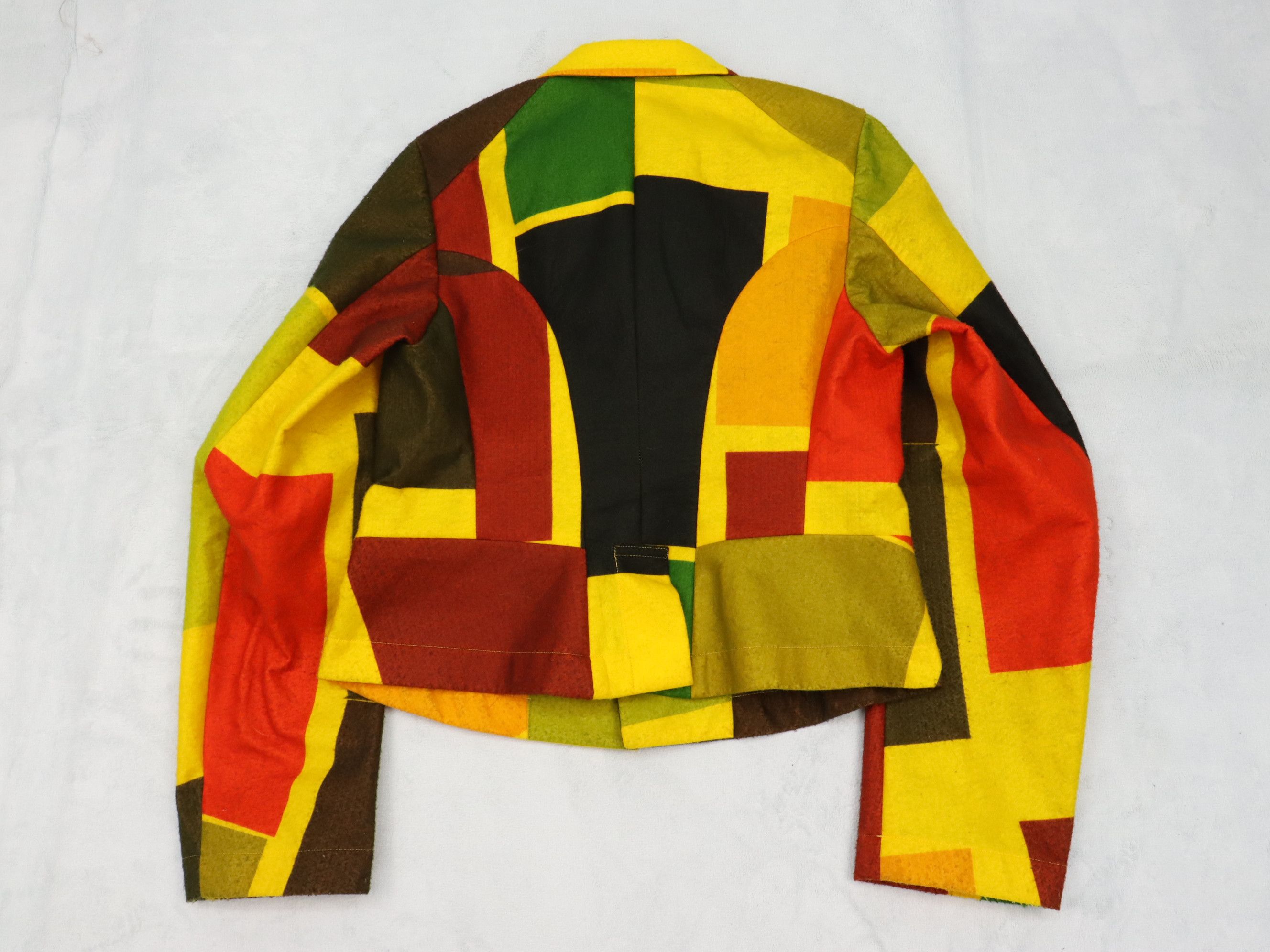 Comme des Garcons AD1995 CDG Kaleidoscope Collection Colour Block Jacket Size M / US 6-8 / IT 42-44 - 12 Thumbnail