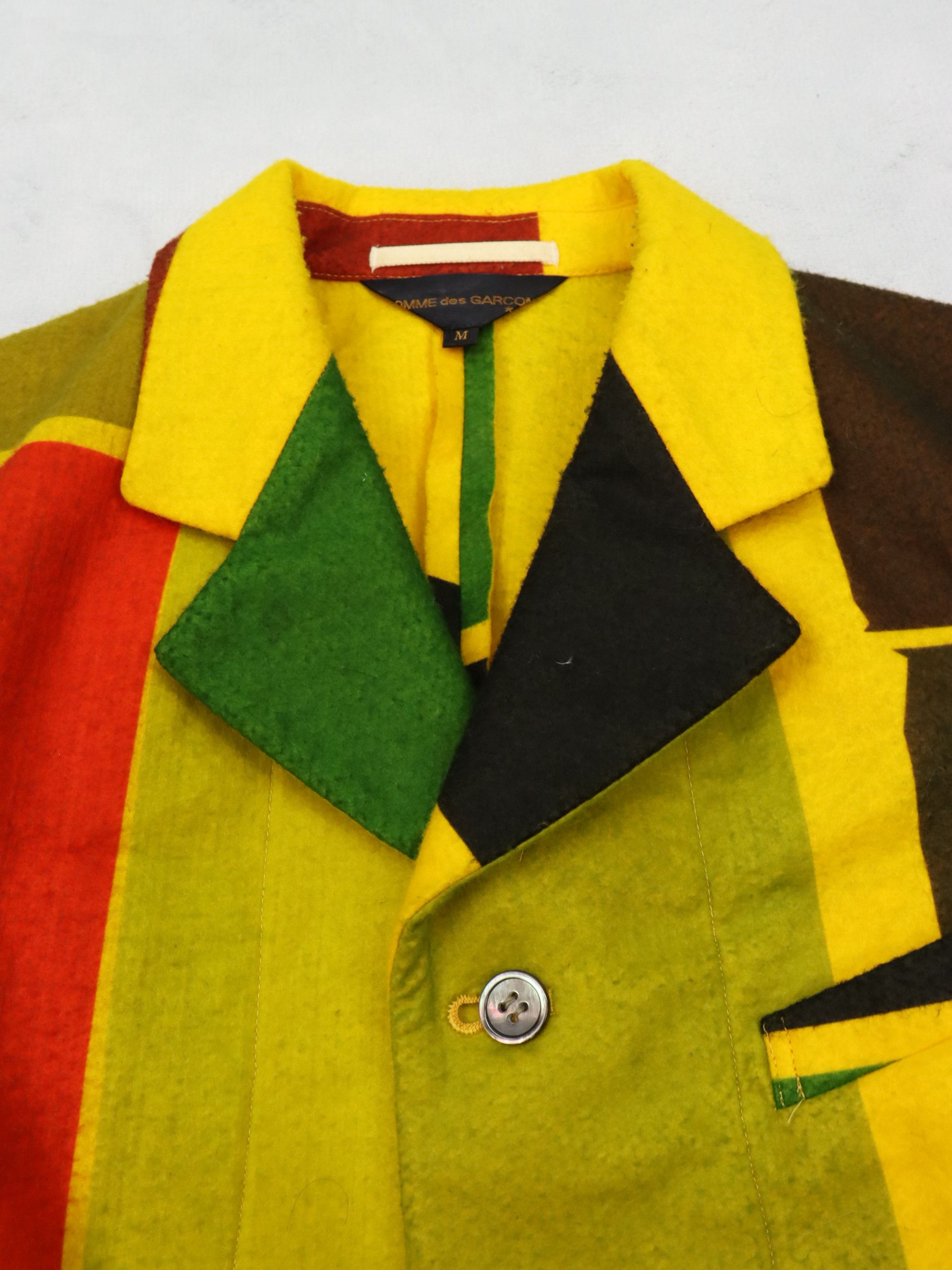 Comme des Garcons AD1995 CDG Kaleidoscope Collection Colour Block Jacket Size M / US 6-8 / IT 42-44 - 7 Thumbnail