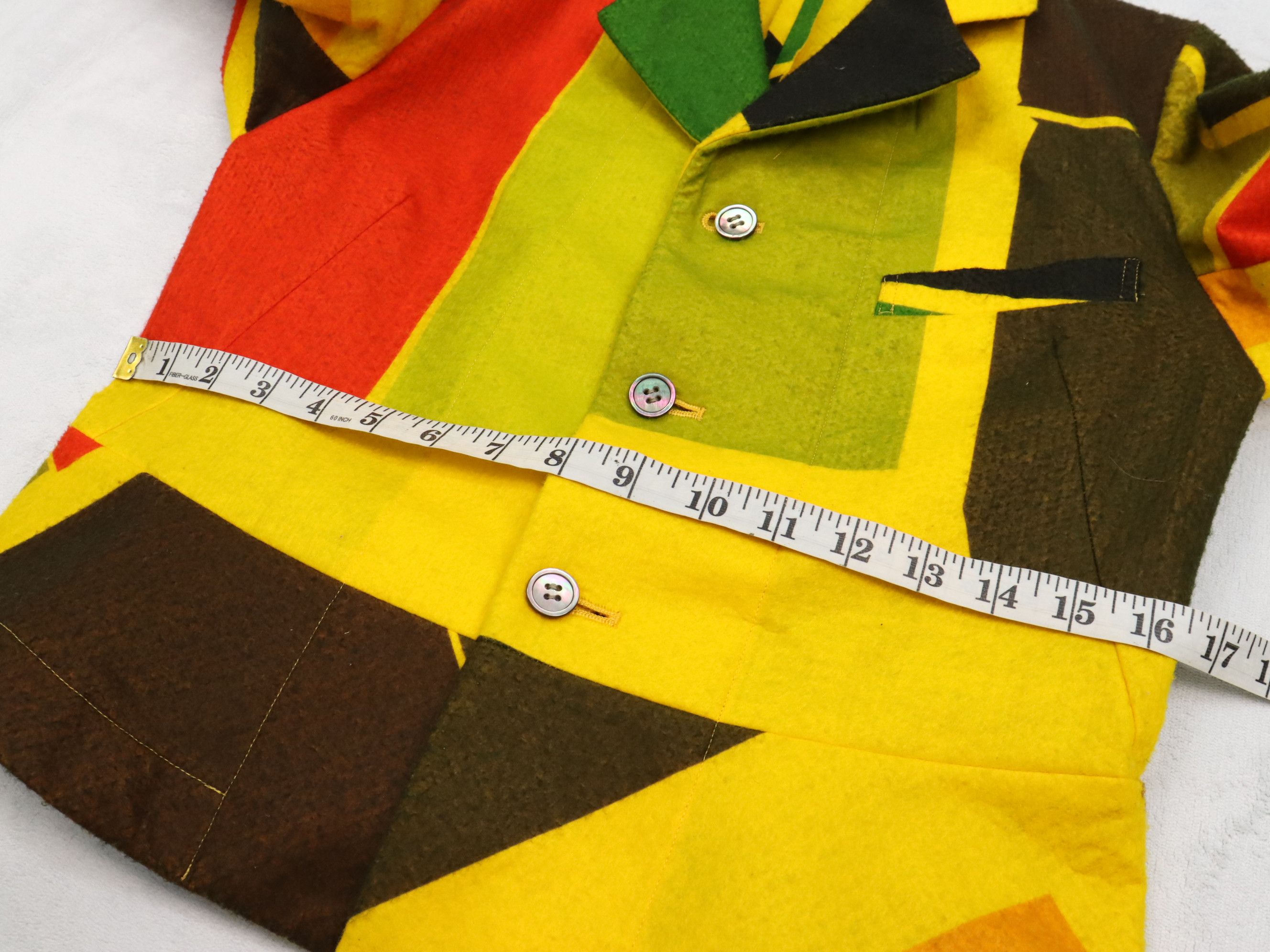 Comme des Garcons AD1995 CDG Kaleidoscope Collection Colour Block Jacket Size M / US 6-8 / IT 42-44 - 20 Thumbnail