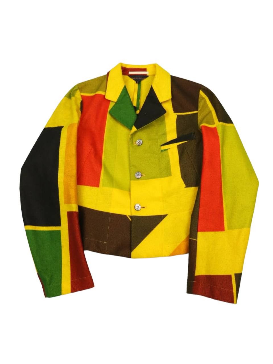 Comme des Garcons AD1995 CDG Kaleidoscope Collection Colour Block Jacket Size M / US 6-8 / IT 42-44 - 3 Thumbnail