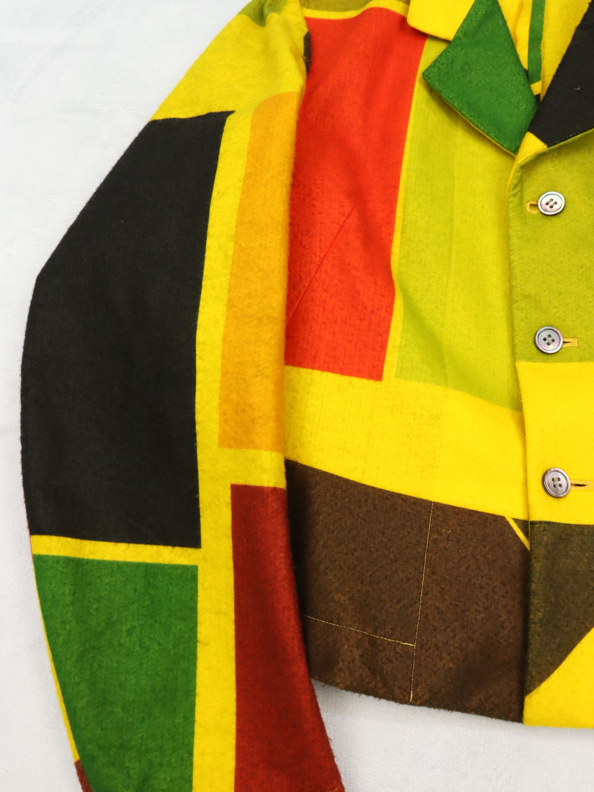 Comme des Garcons AD1995 CDG Kaleidoscope Collection Colour Block Jacket Size M / US 6-8 / IT 42-44 - 9 Thumbnail