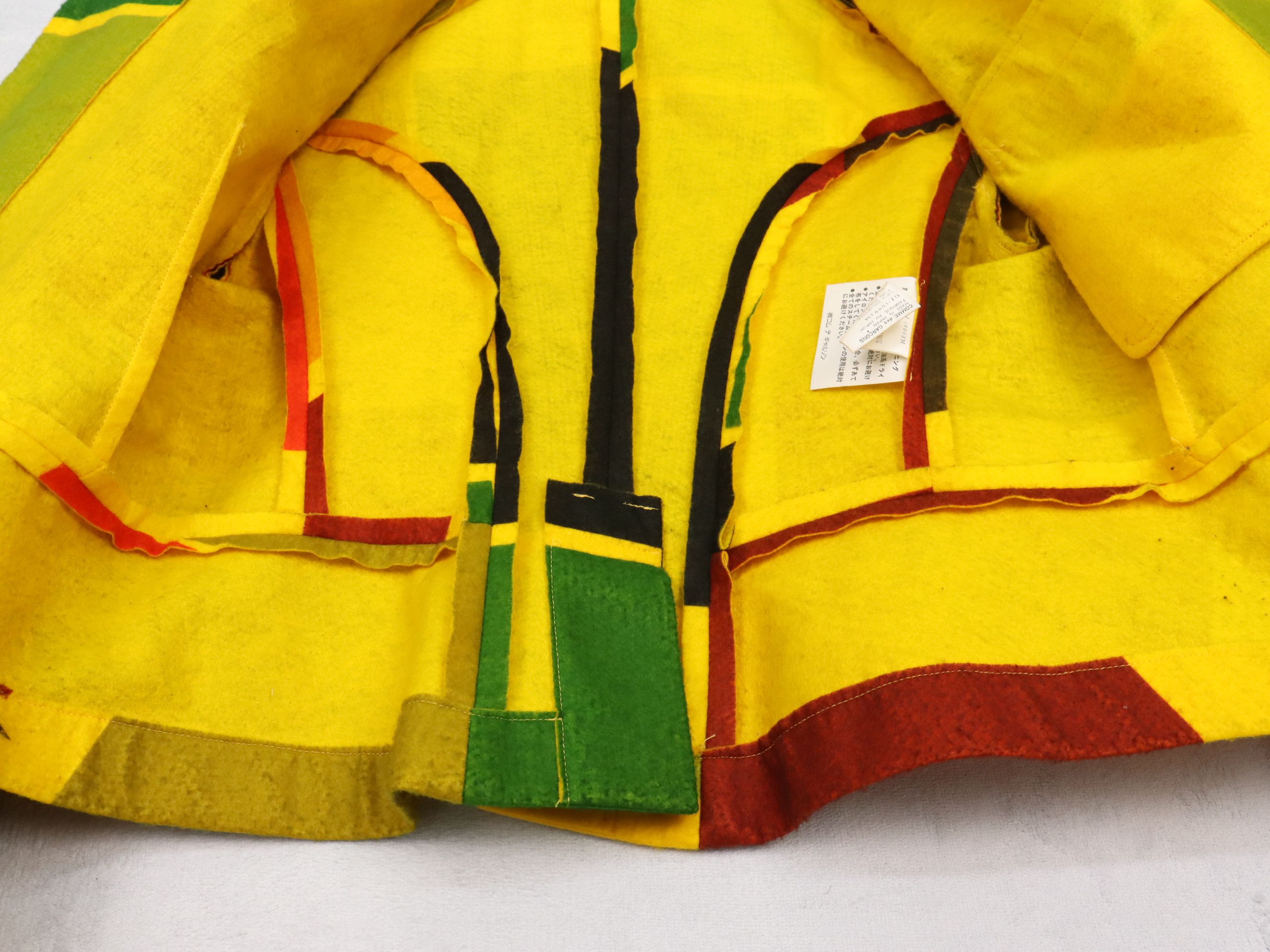Comme des Garcons AD1995 CDG Kaleidoscope Collection Colour Block Jacket Size M / US 6-8 / IT 42-44 - 14 Thumbnail