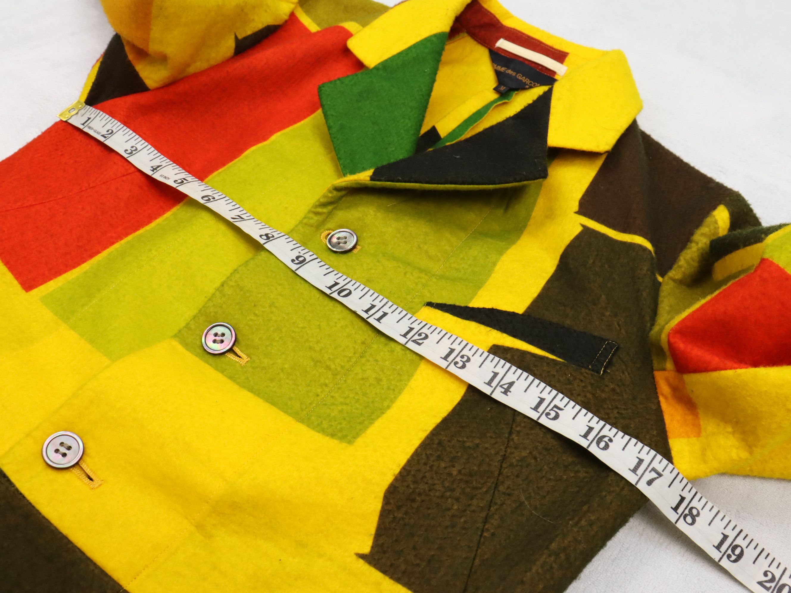 Comme des Garcons AD1995 CDG Kaleidoscope Collection Colour Block Jacket Size M / US 6-8 / IT 42-44 - 19 Thumbnail