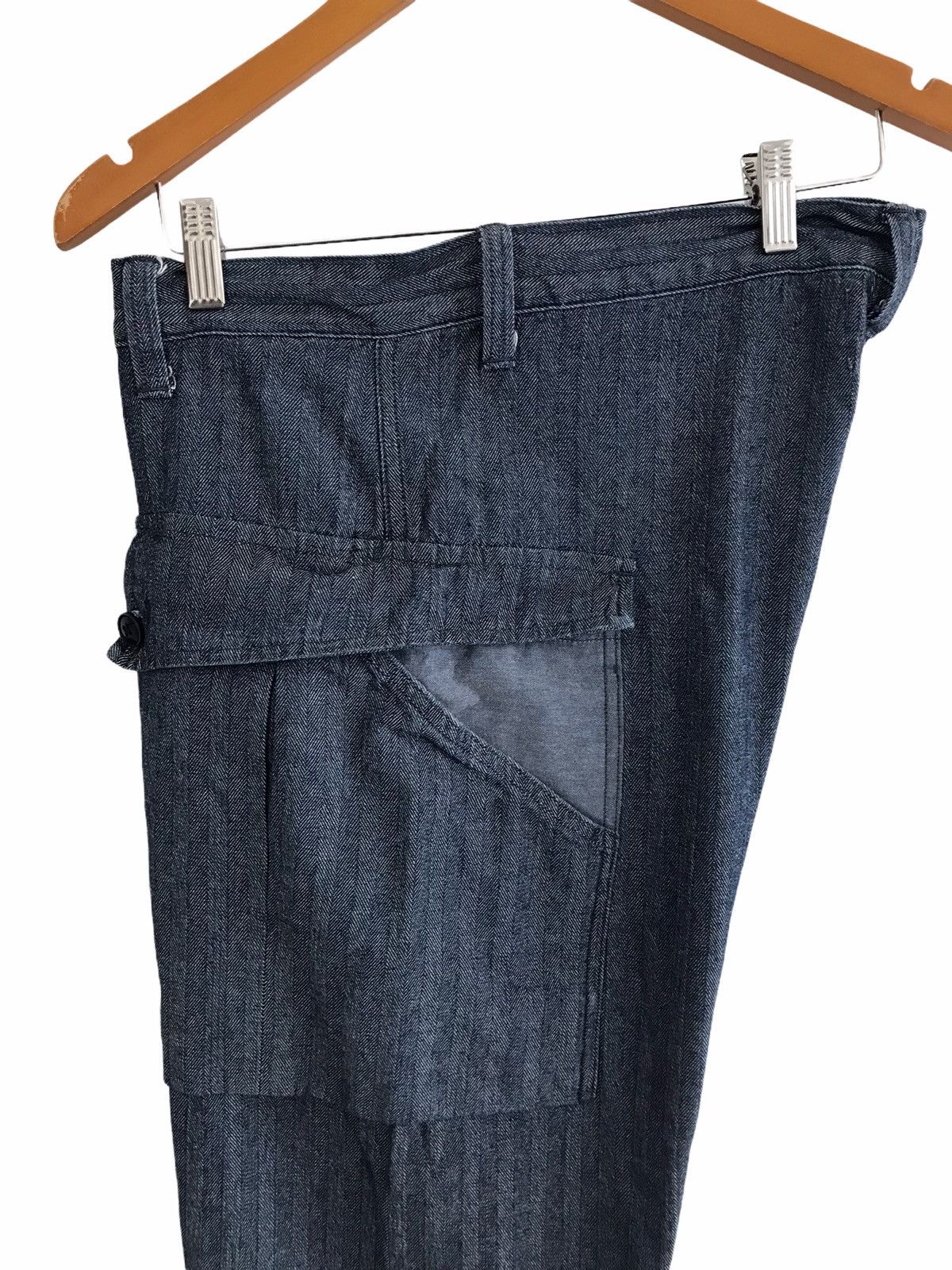 Japanese Brand Seafarer USN Big Pockets HBT Jeans Size US 35 - 4 Thumbnail