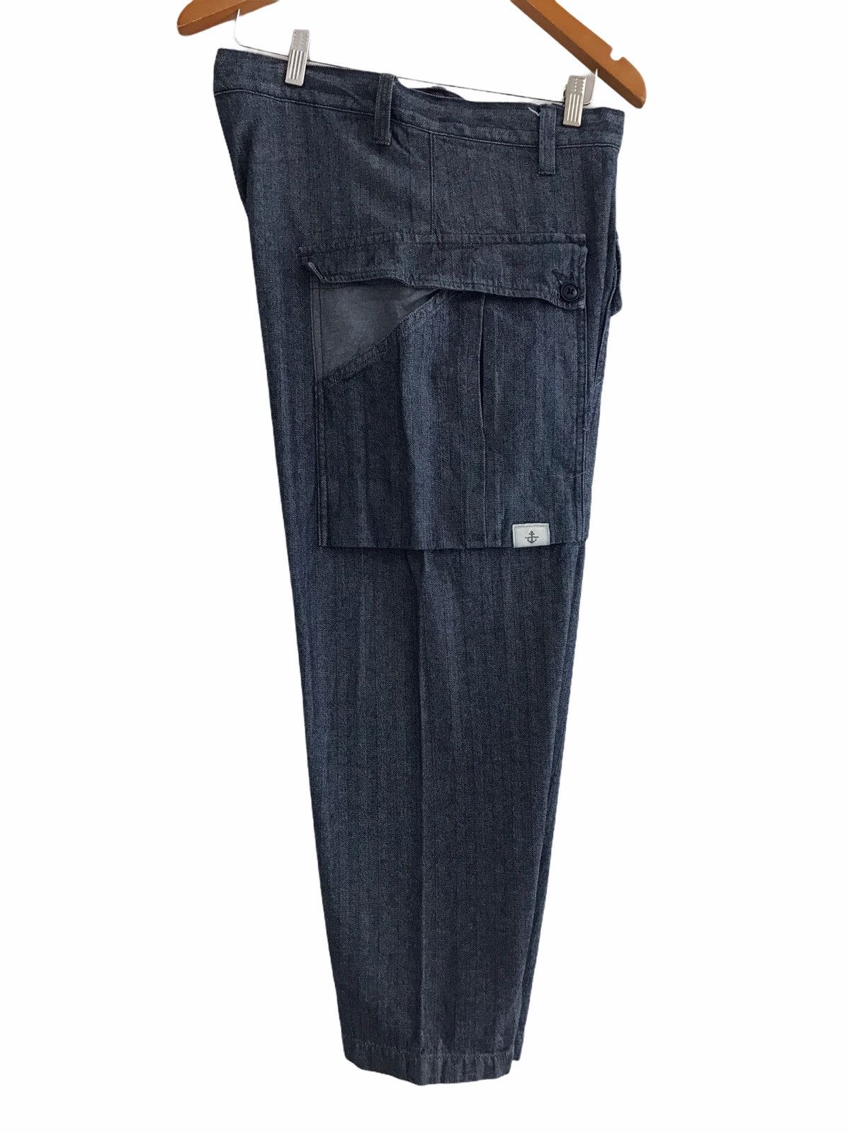 Japanese Brand Seafarer USN Big Pockets HBT Jeans Size US 35 - 5 Thumbnail