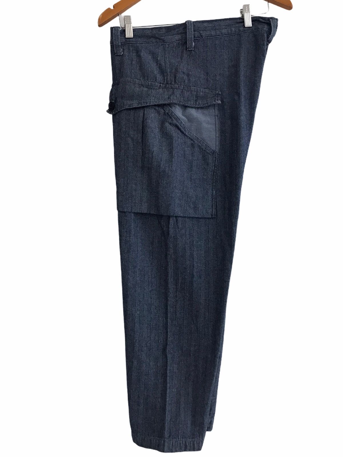 Japanese Brand Seafarer USN Big Pockets HBT Jeans Size US 35 - 2 Thumbnail