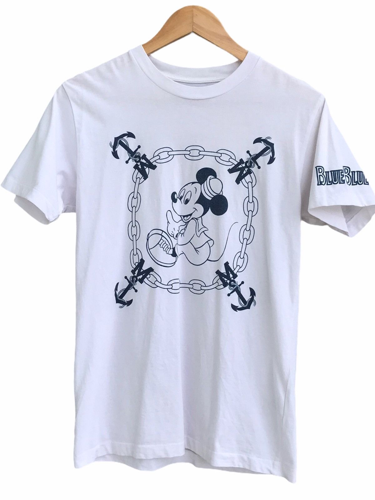 Blue Blue Japan Blue Blue Japan X Disney Mickey Mouse US Navy T-shirt Size US S / EU 44-46 / 1 - 1 Thumbnail
