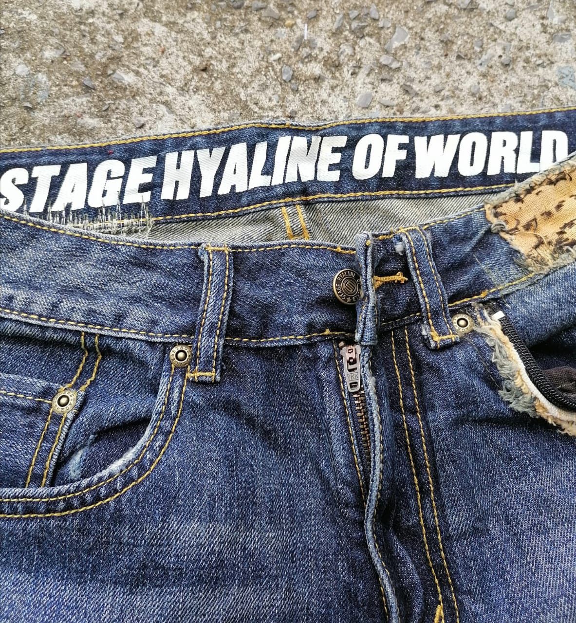 Other Stage Hyaline Of World Distressed Denim Jeans Size US 33 - 6 Thumbnail