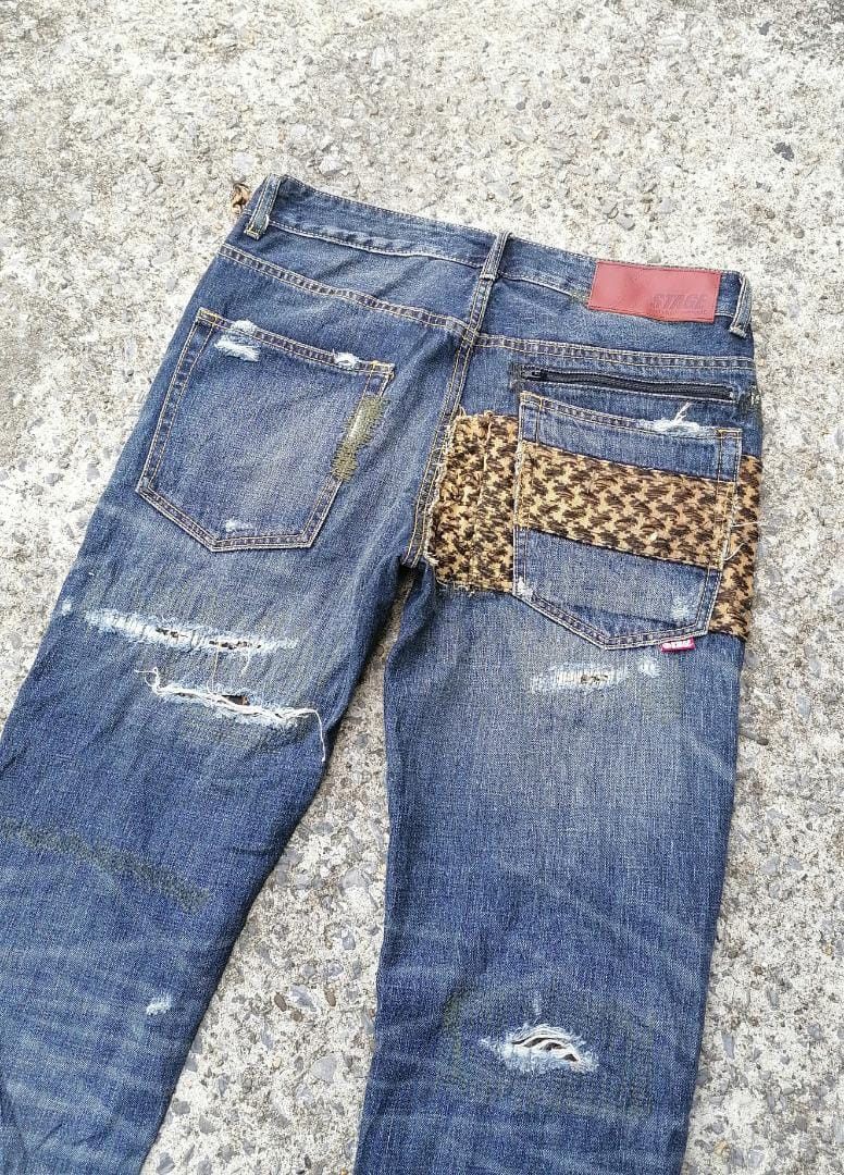 Other Stage Hyaline Of World Distressed Denim Jeans Size US 33 - 2 Thumbnail