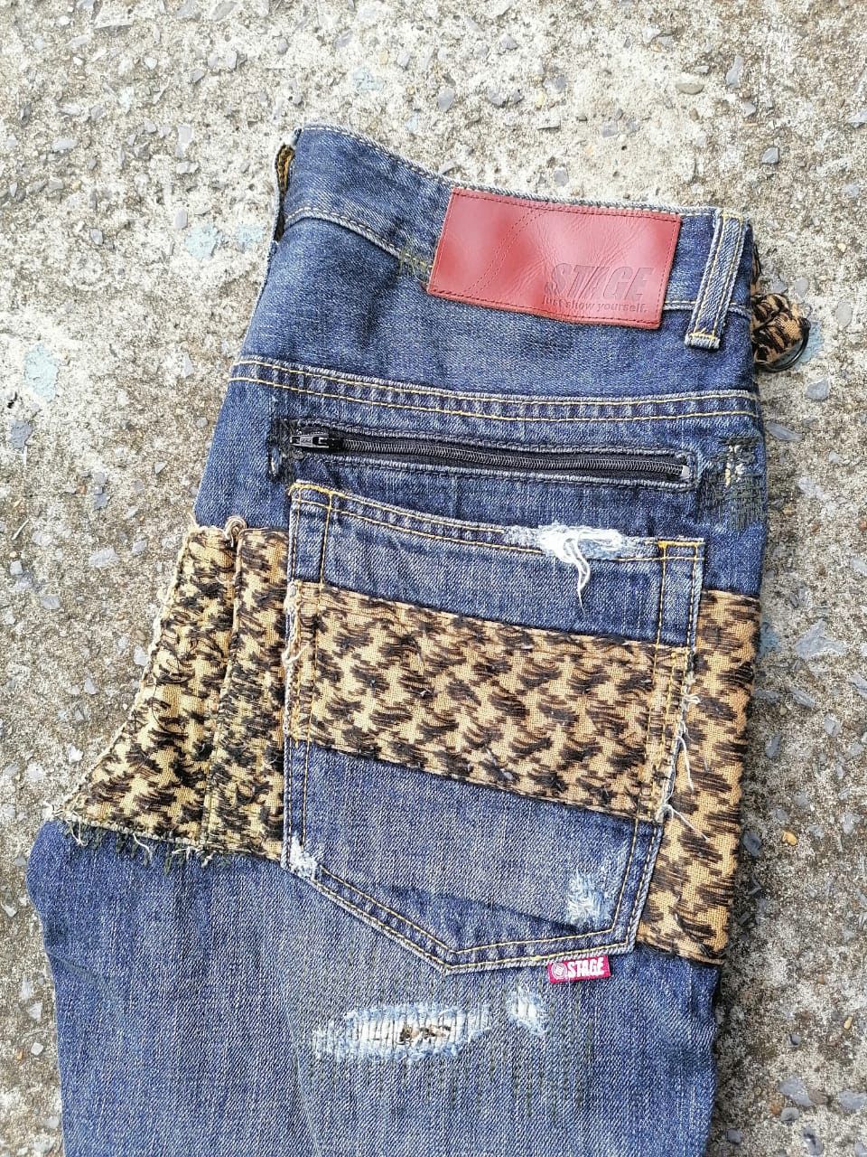 Other Stage Hyaline Of World Distressed Denim Jeans Size US 33 - 4 Thumbnail