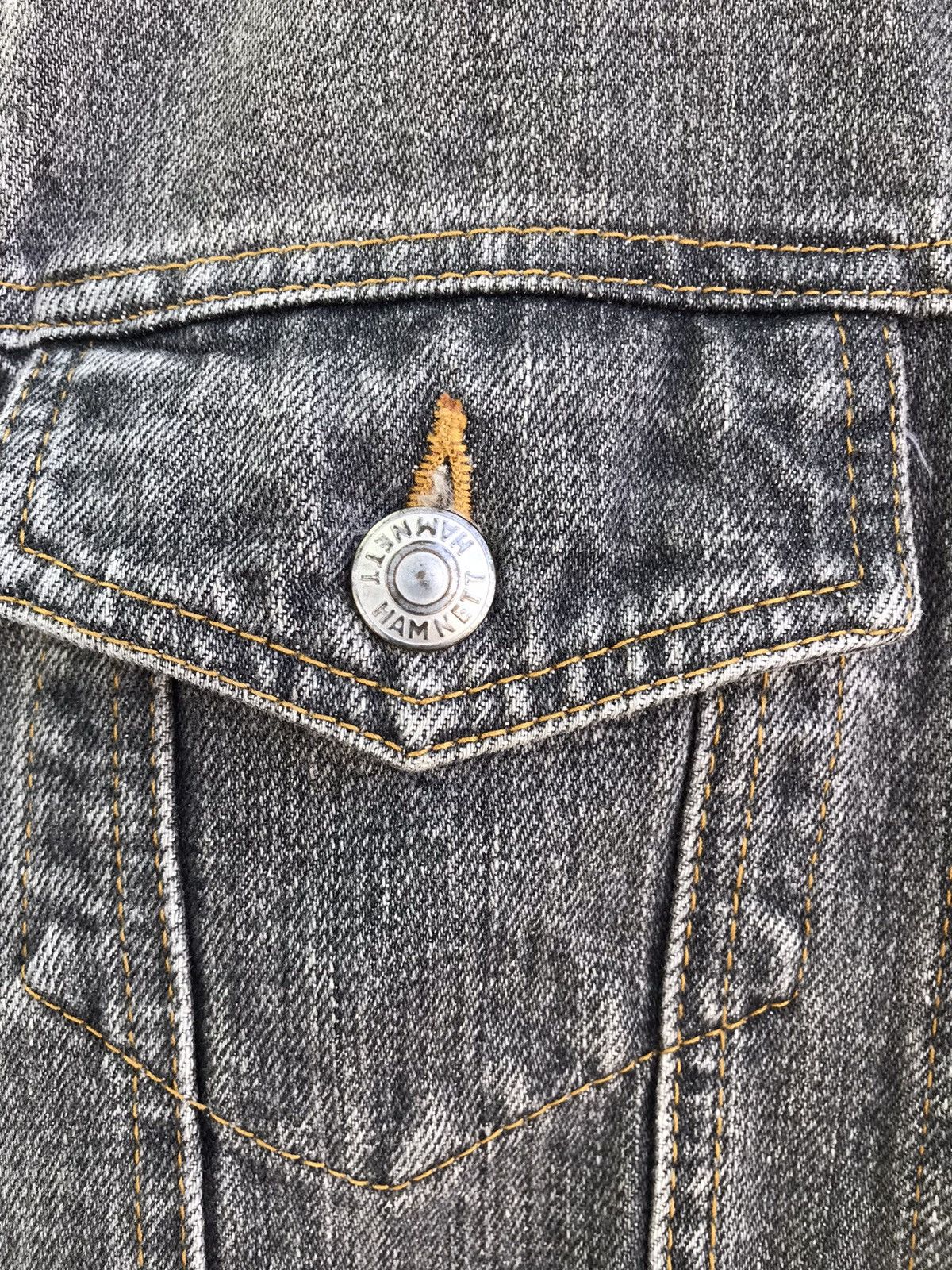 Katharine Hamnett London Hamnett Blouson Distressed Denim Jacket Made In Japan Size US S / EU 44-46 / 1 - 4 Thumbnail
