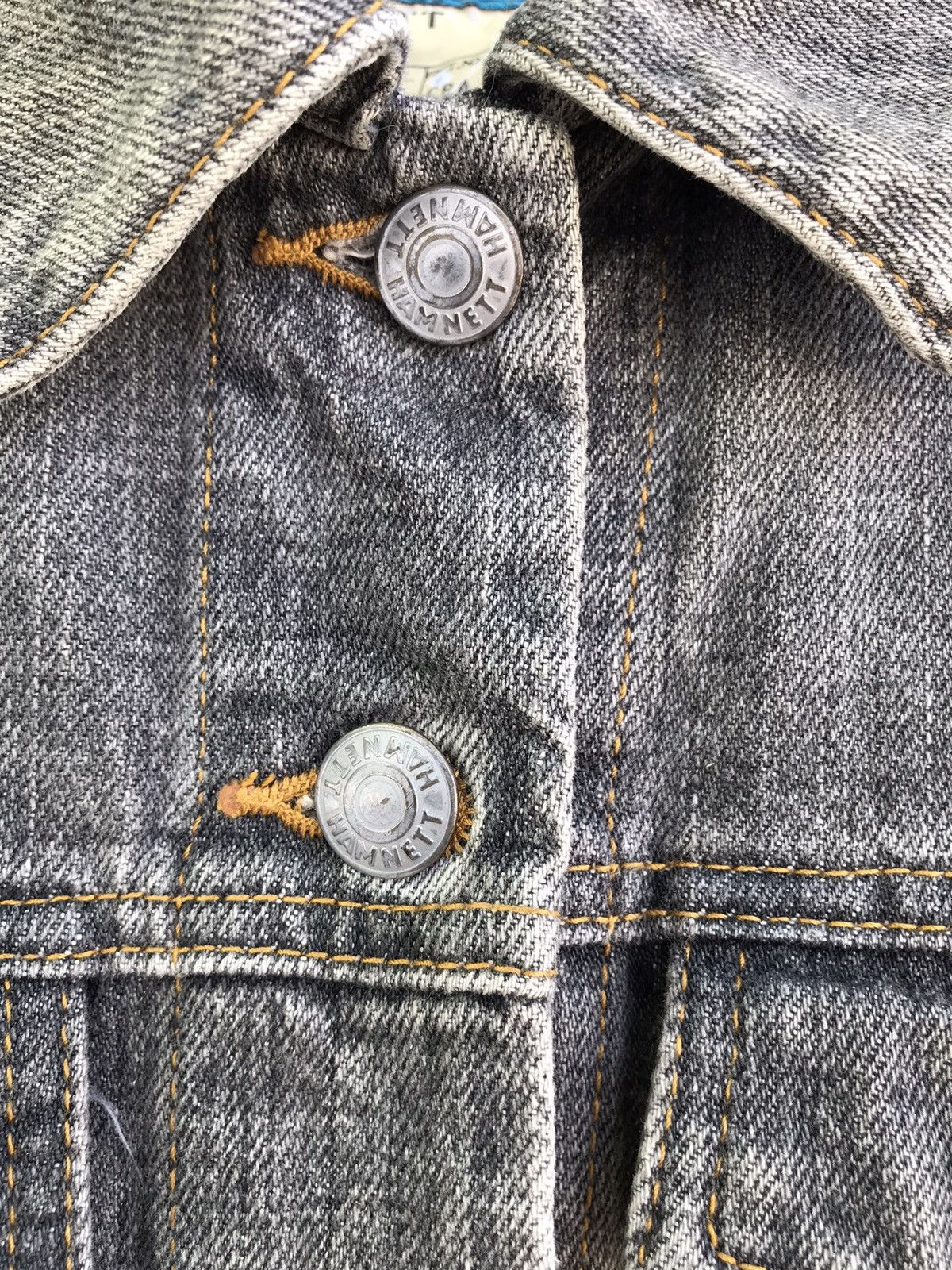 Katharine Hamnett London Hamnett Blouson Distressed Denim Jacket Made In Japan Size US S / EU 44-46 / 1 - 5 Thumbnail