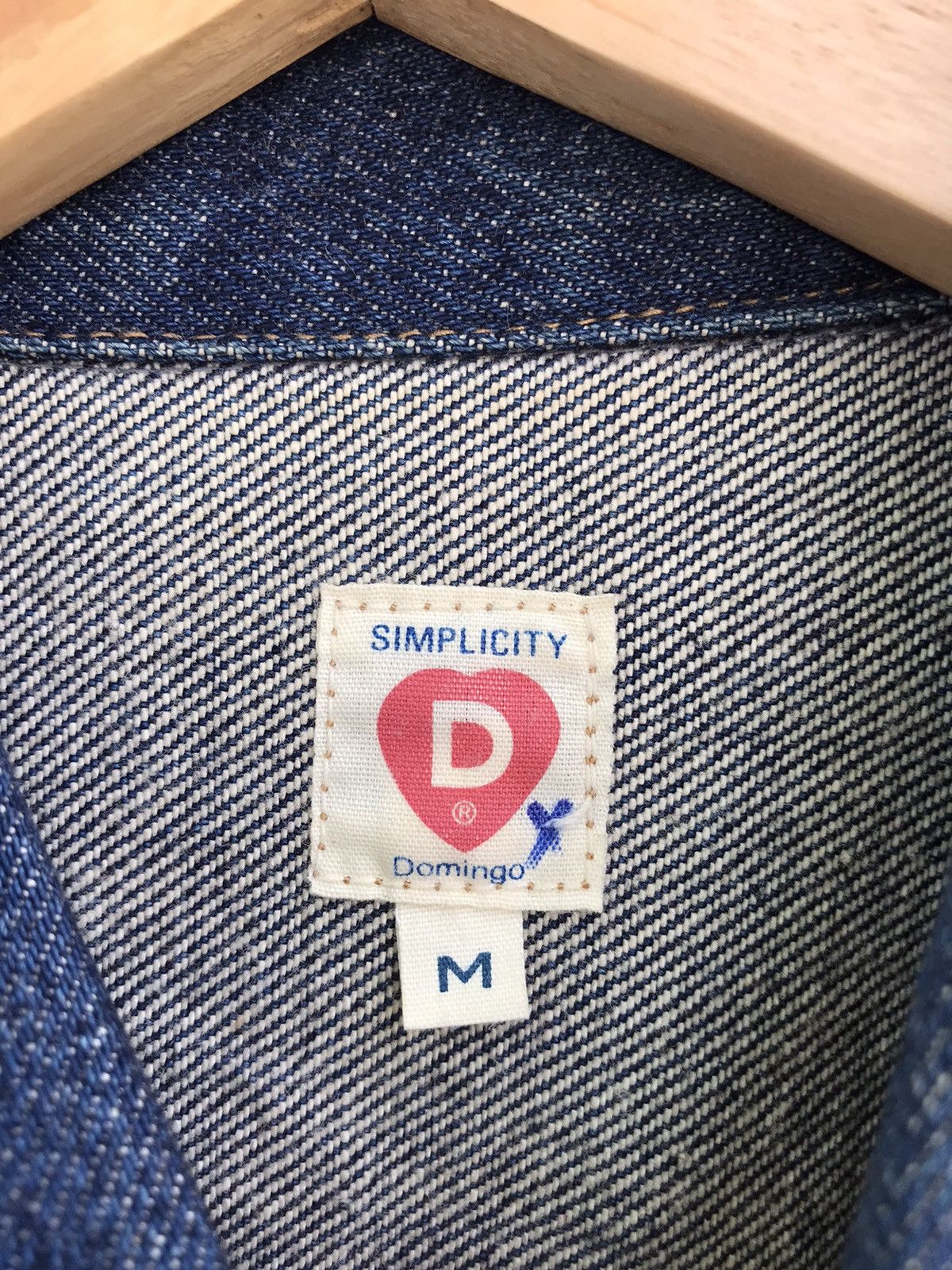 Japanese Brand DOMINGO Japan Blue Denim Trucker Jacket Size US M / EU 48-50 / 2 - 4 Thumbnail