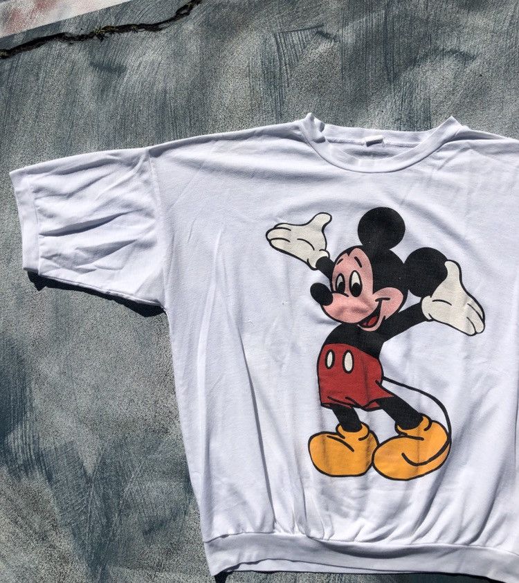 MICKEY MOUSE CREWNECK SHORT SLEEVE SWEATSHIRT 60’s 70’s