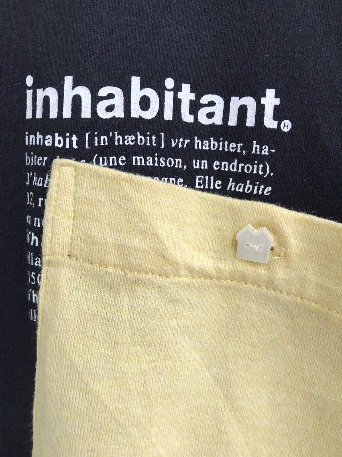 Japanese Brand INHABITANT Japan Streetwear Pocket T-shirt Size US M / EU 48-50 / 2 - 3 Thumbnail