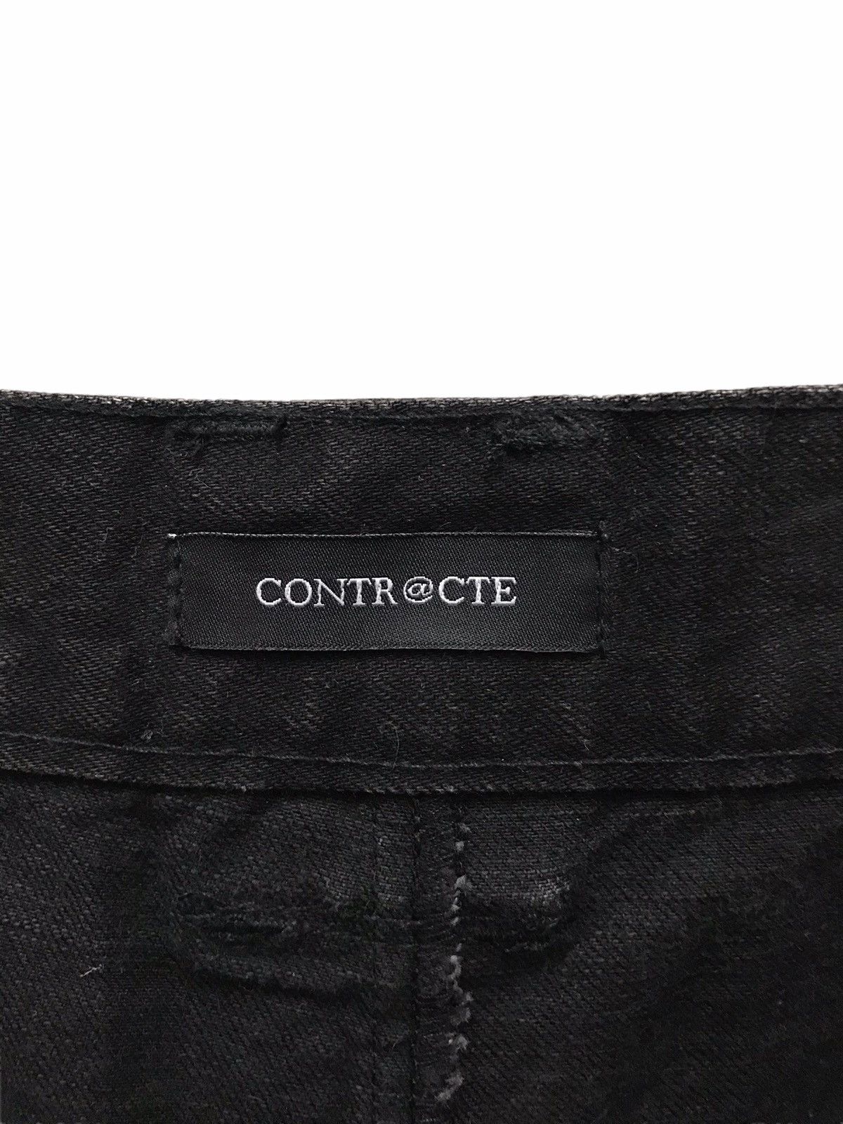 Japanese Brand Japanese Designer Contr@ct Tilted Design Denim Jeans Size US 34 / EU 50 - 5 Thumbnail