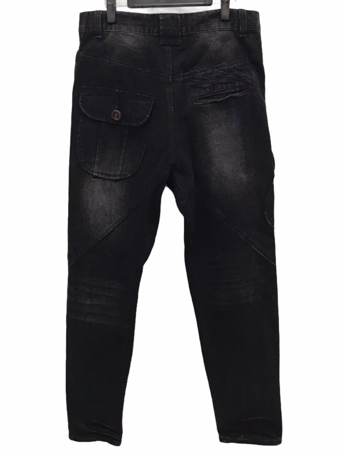 Japanese Brand Japanese Designer Contr@ct Tilted Design Denim Jeans Size US 34 / EU 50 - 3 Thumbnail